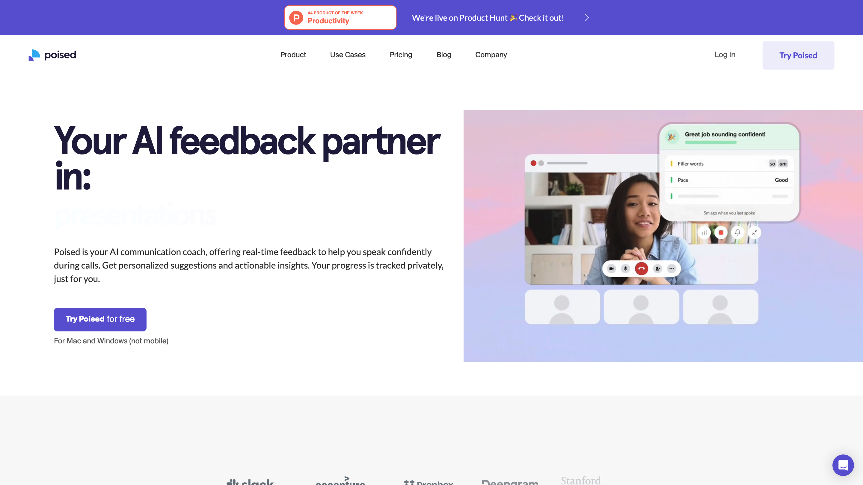 Poised: AI-Powered Communication Coach