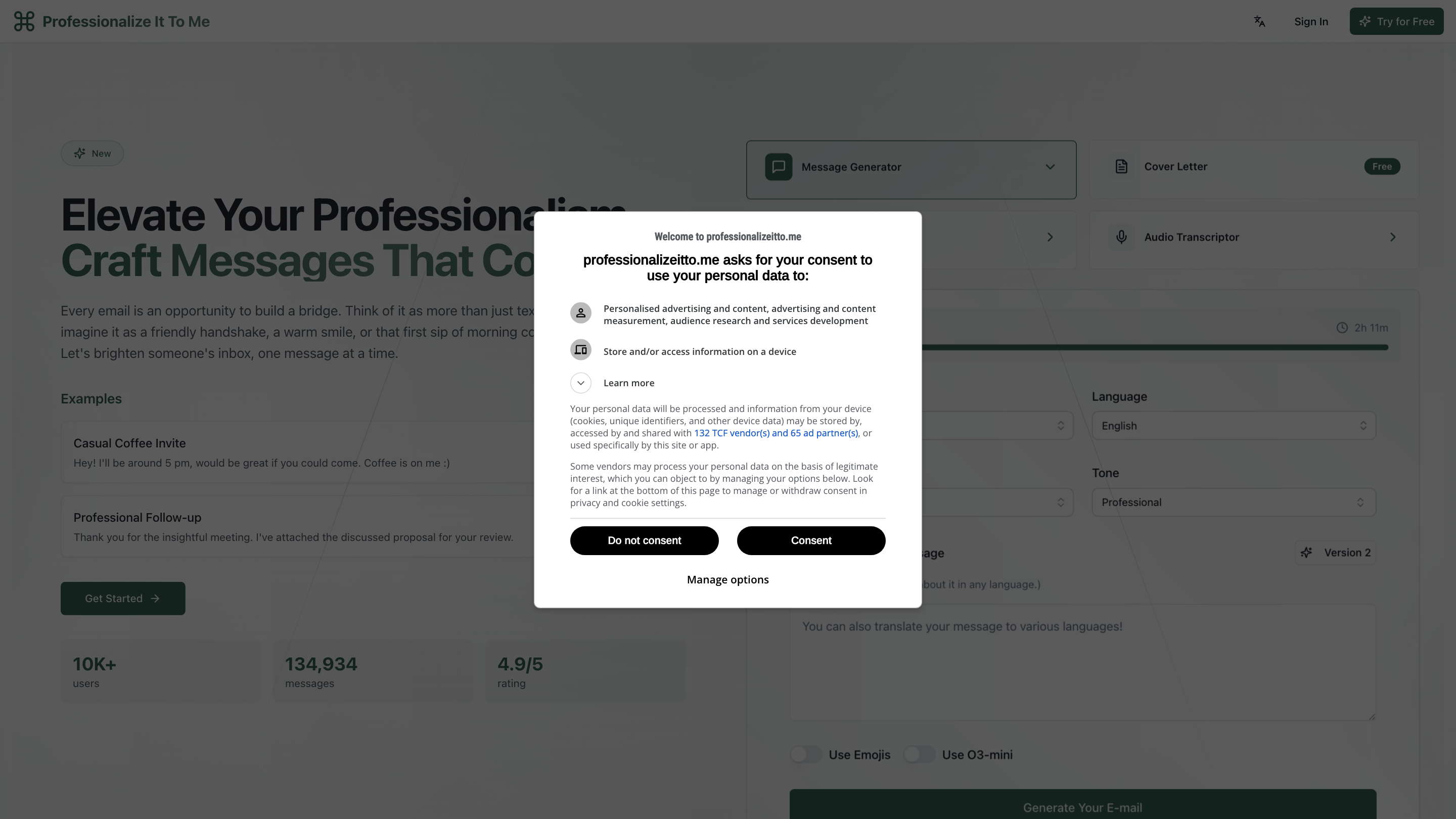 Professionalize It To Me