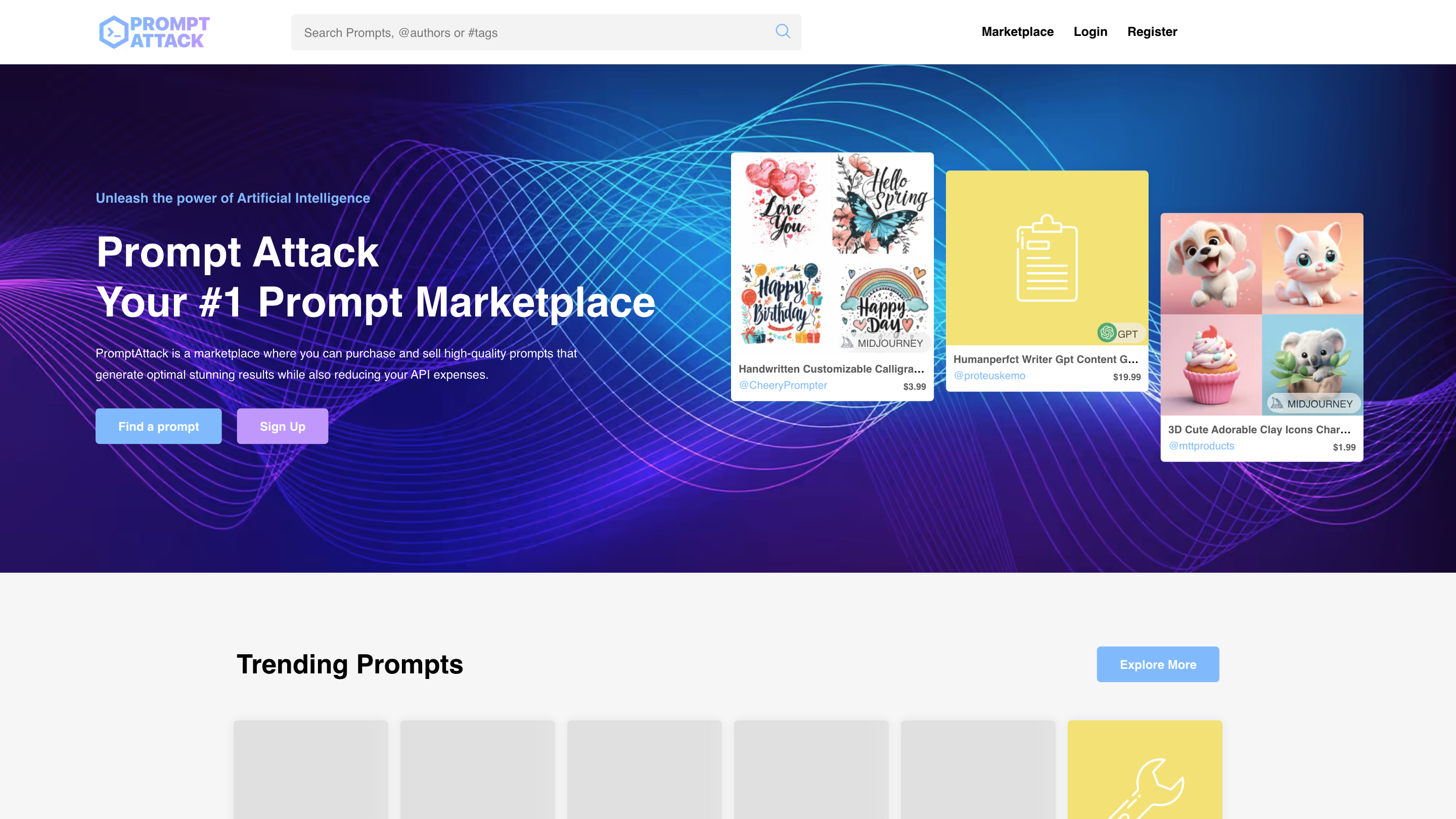 Prompt Attack - Your #1 Prompt Marketplace