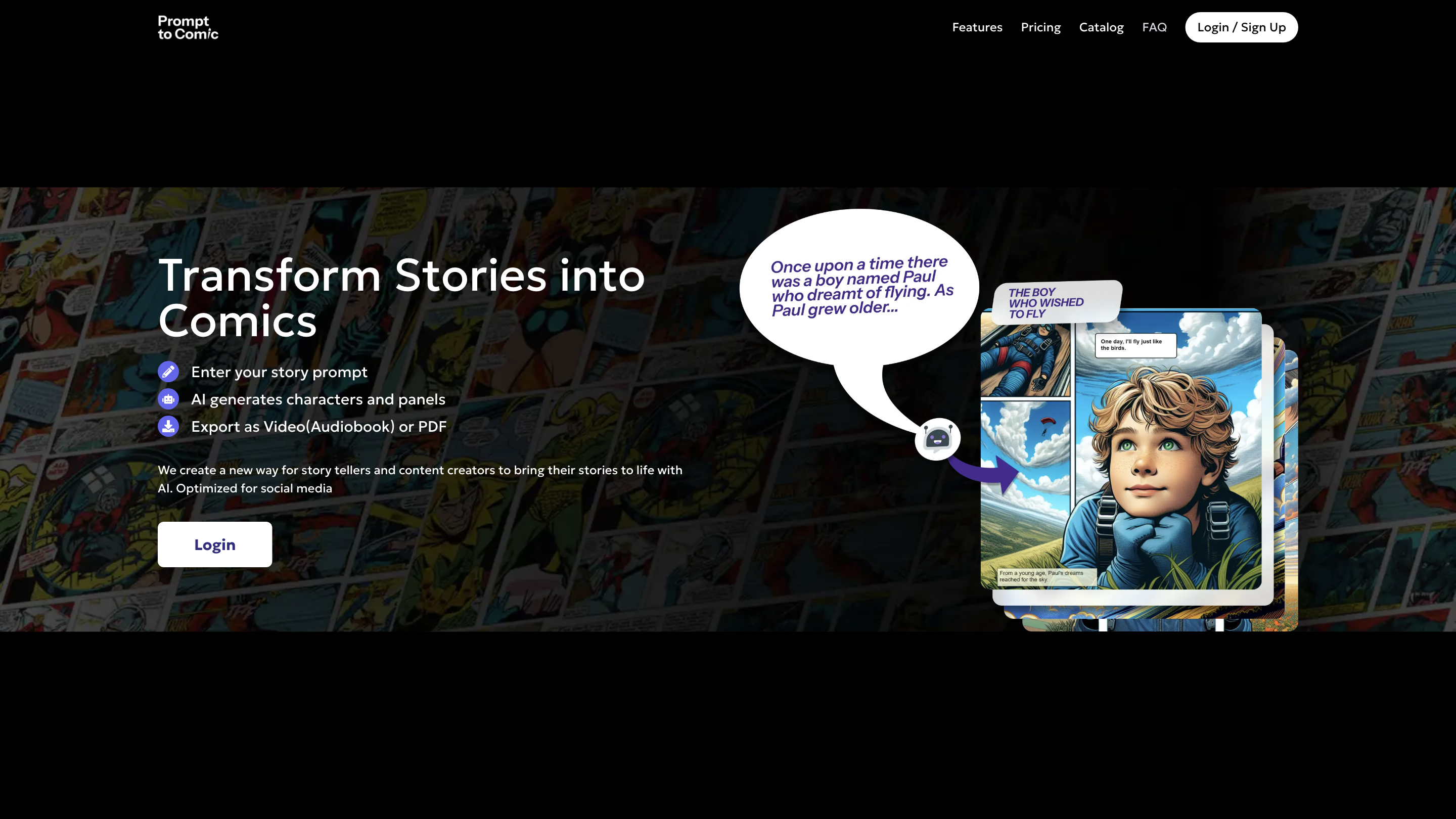 PromptToComicAI