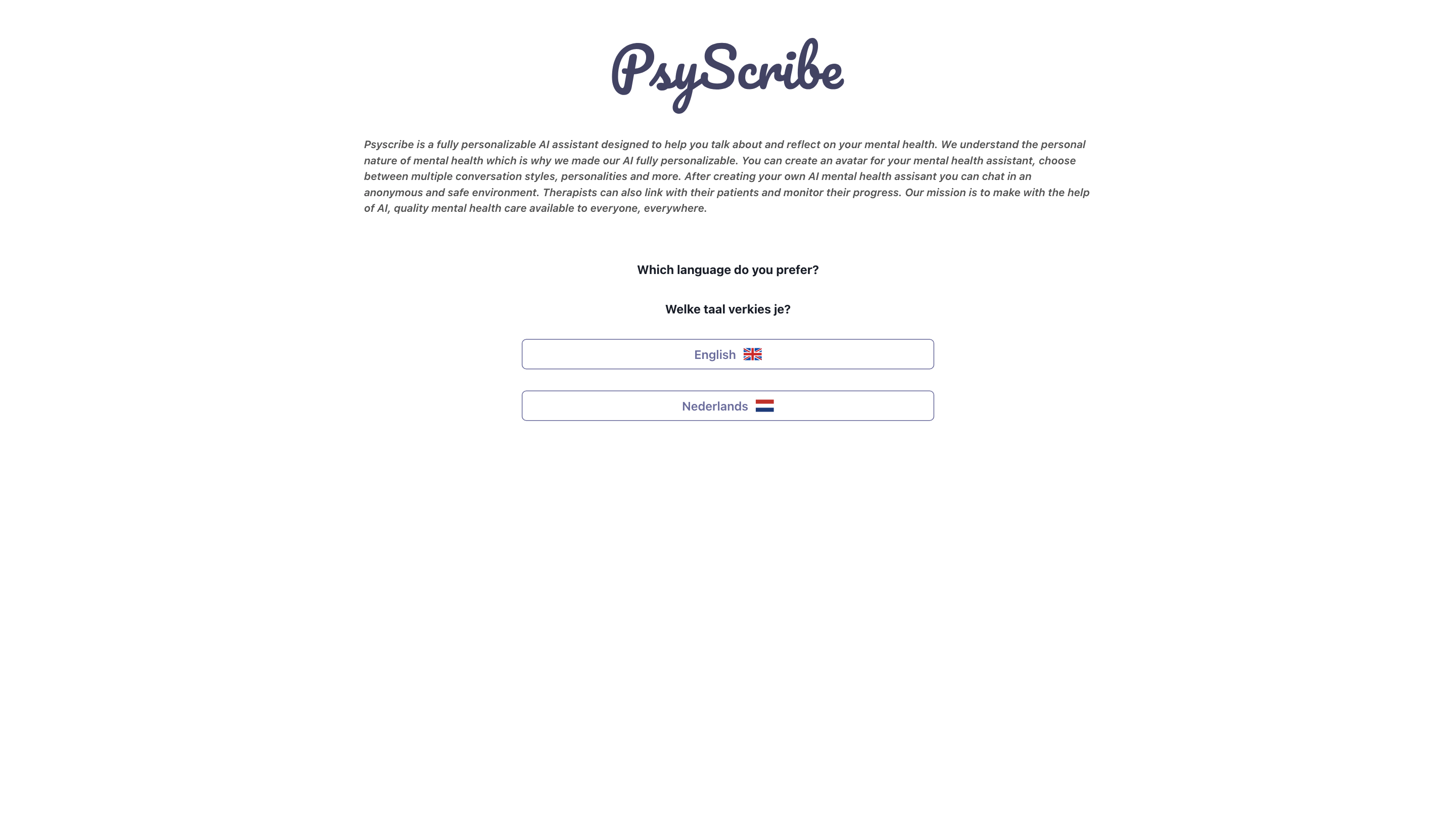 PsyScribe - Your AI Therapist And Mental Health Support