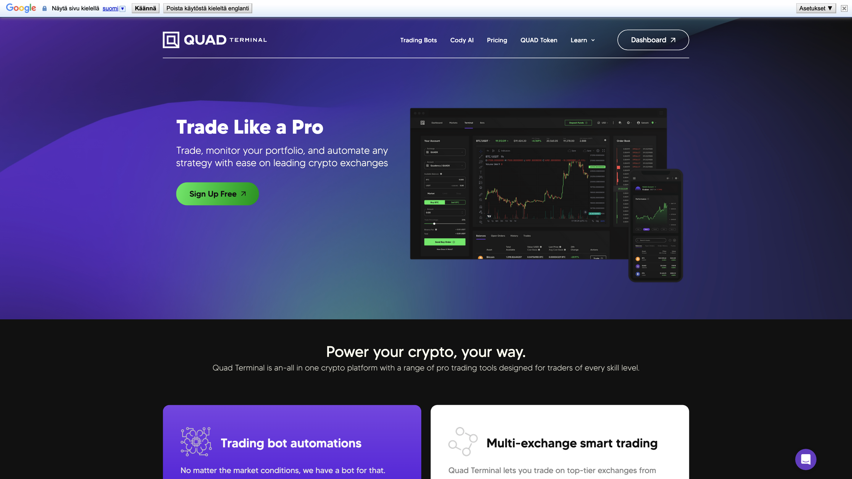 Quadency - Crypto Trading Platform