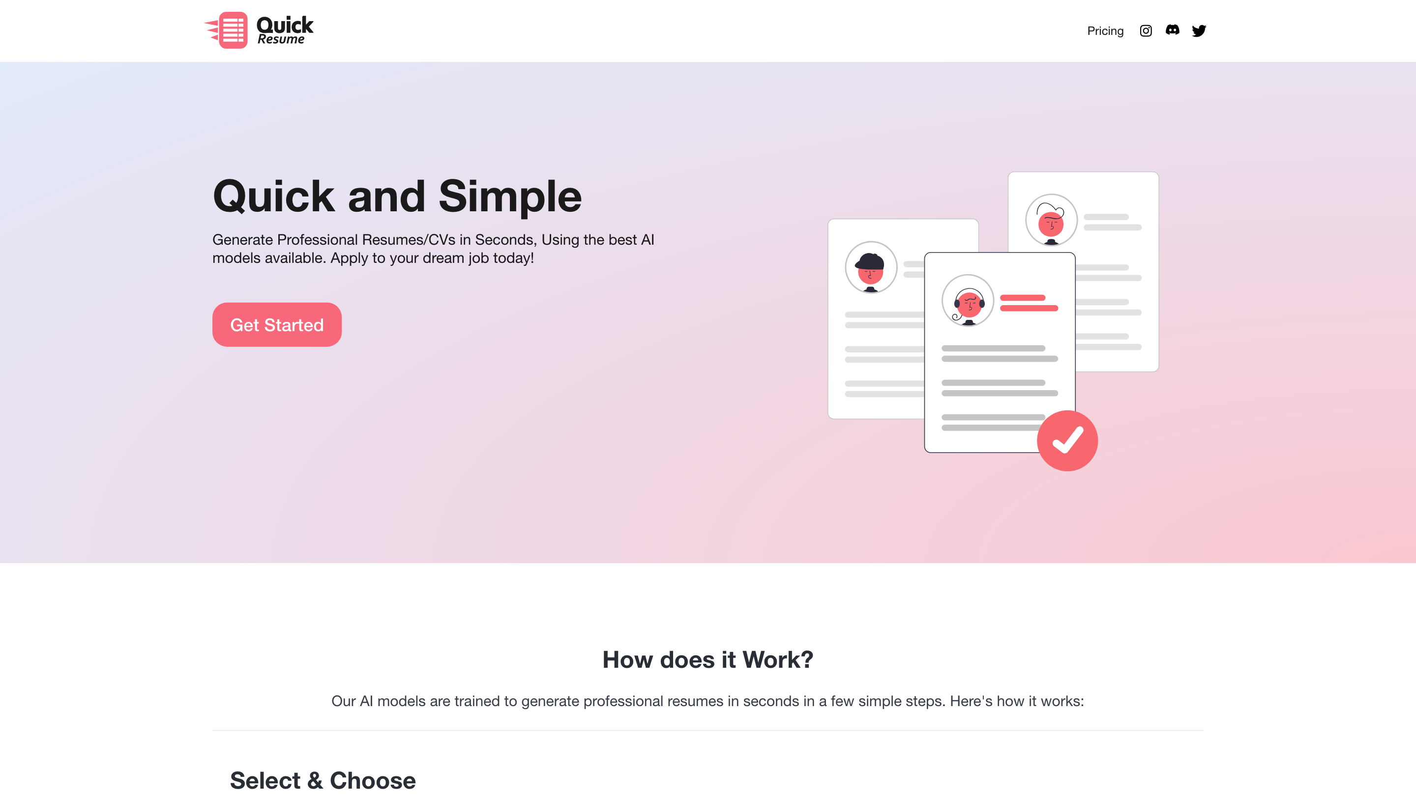 Quick Resume - AI Resume Creation Tool