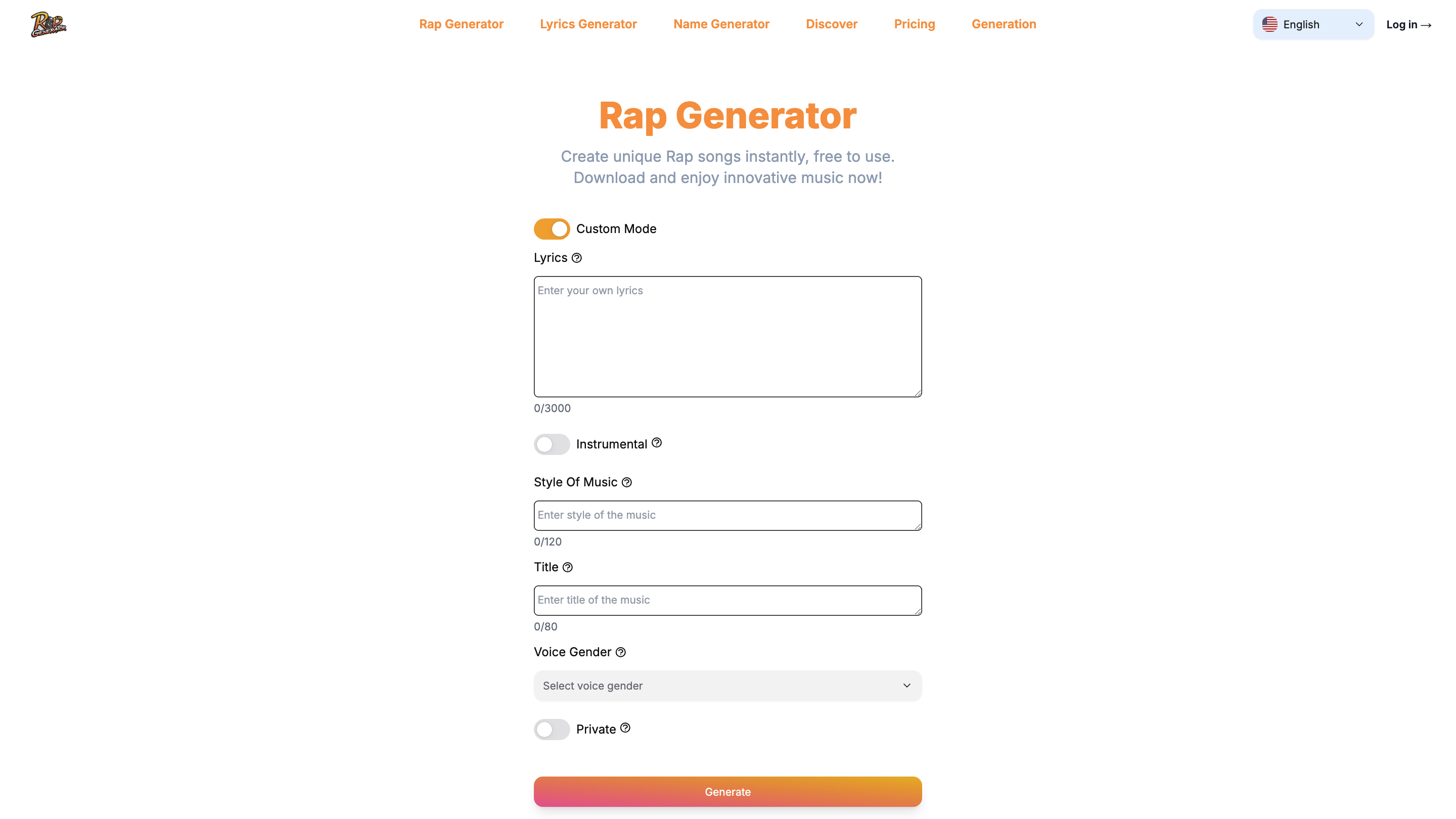 Rap Generator