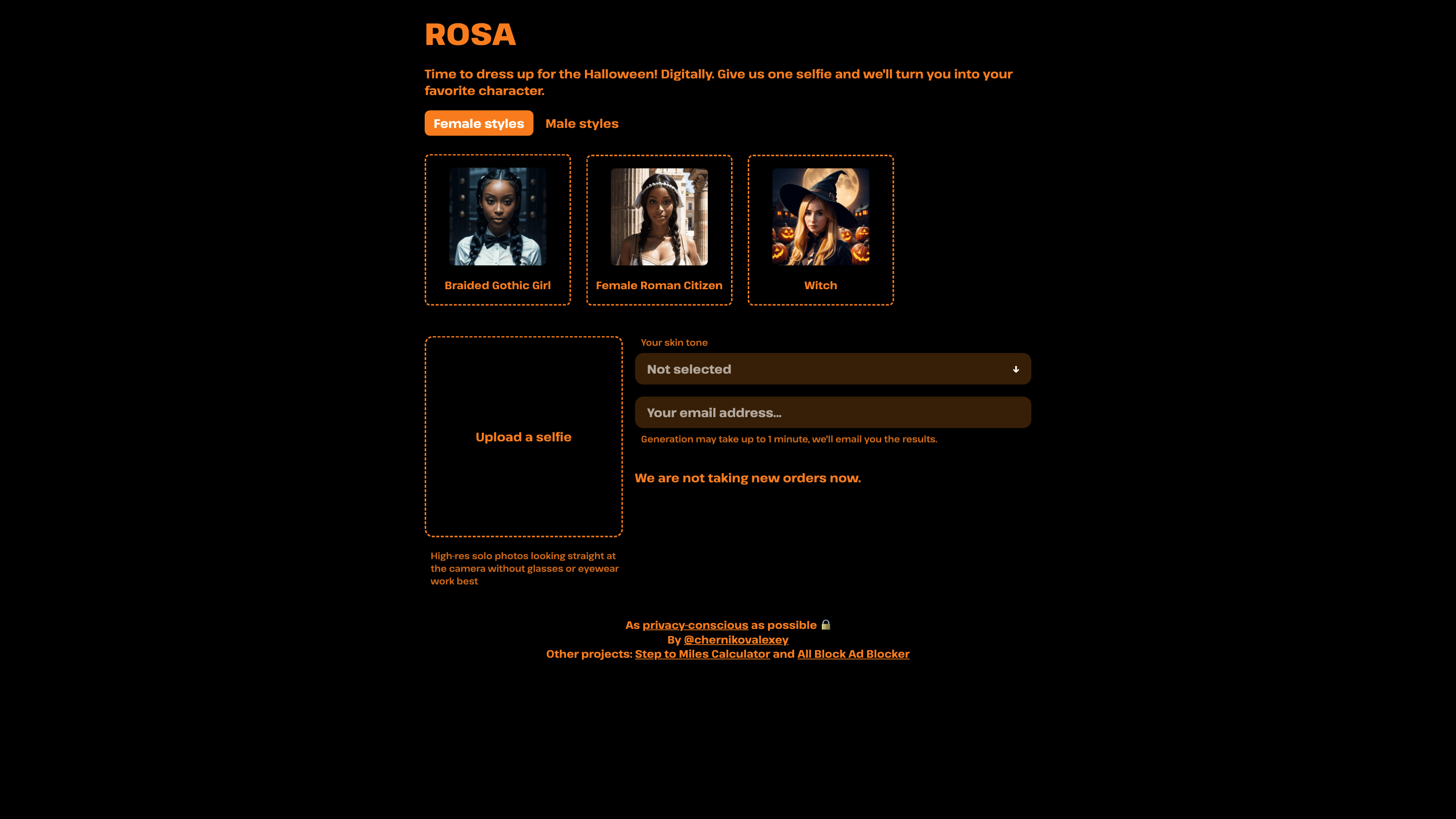 Rosa Naruto Character Generator