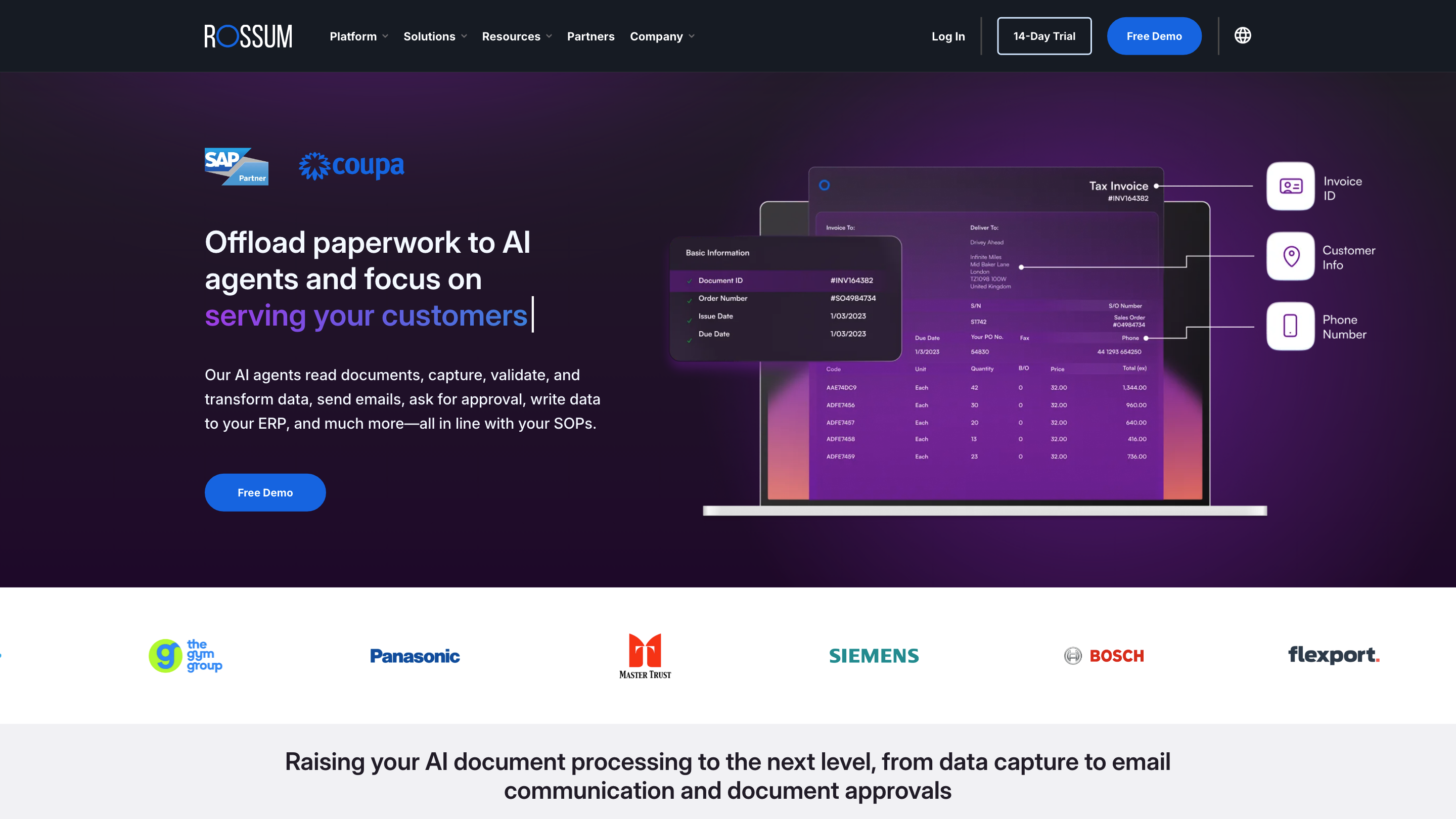 Rossum AI Document Processing
