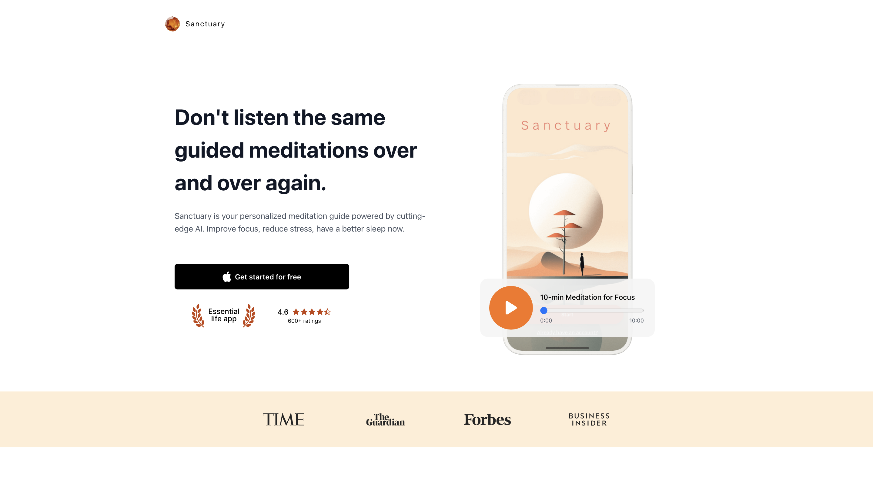 Sanctuary: Meditations & Sleep