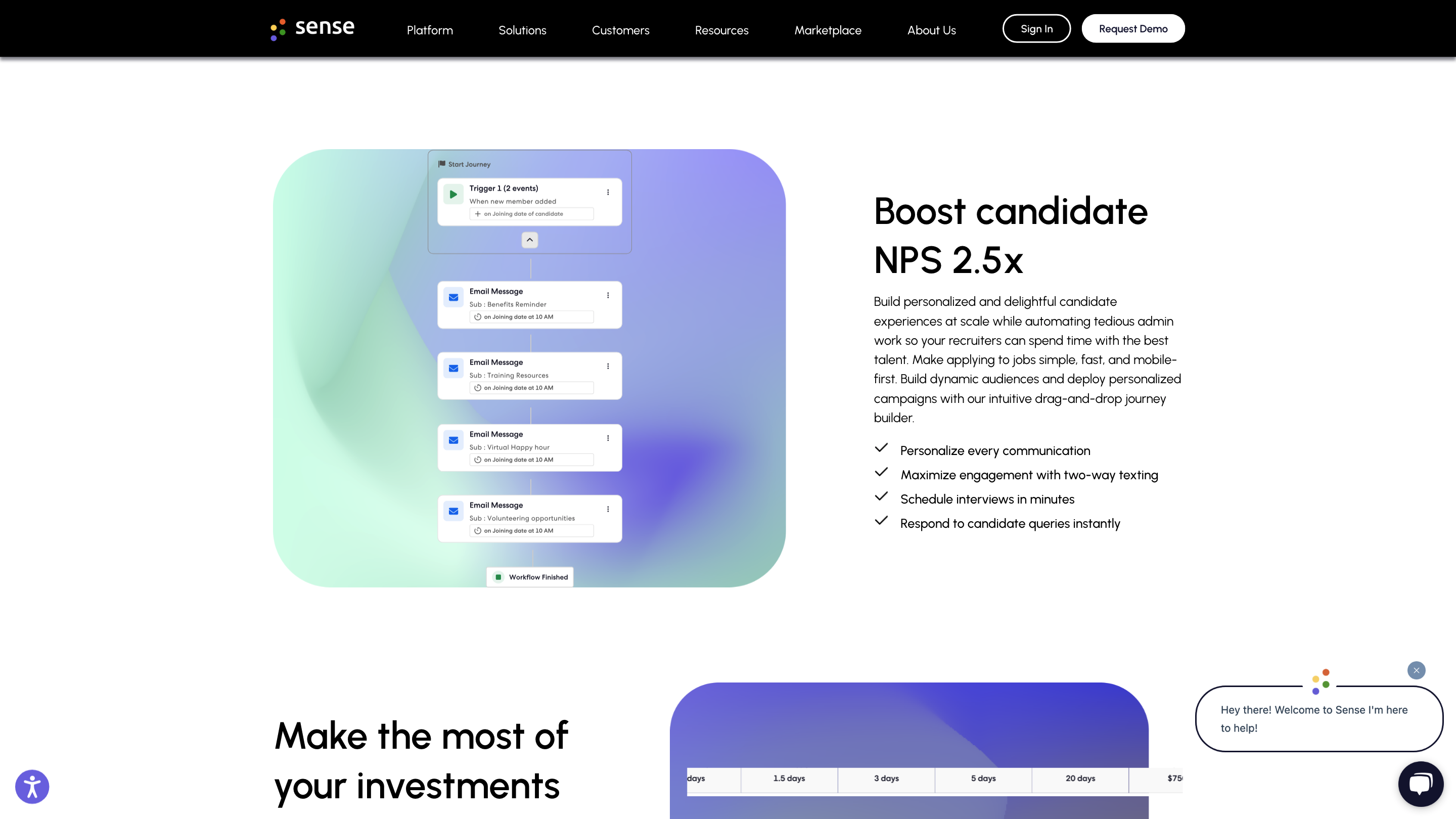 Sense Talent Engagement Platform