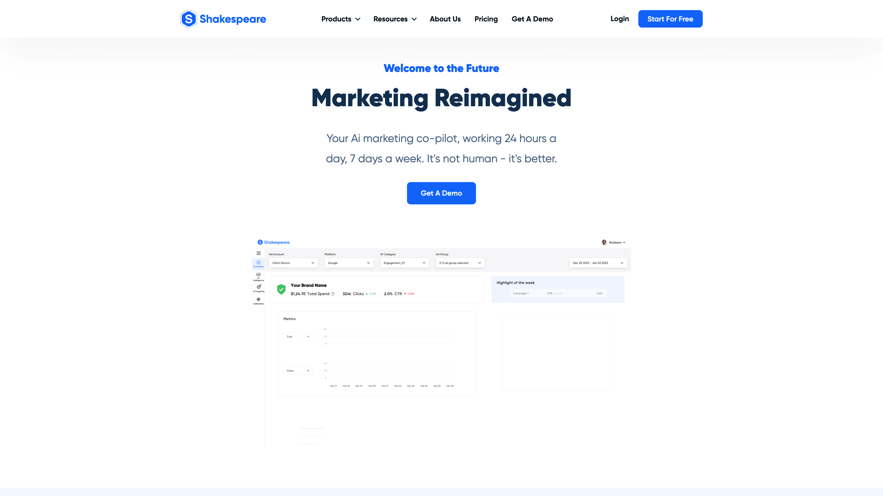 Shakespeare - Your AI Marketing Expert