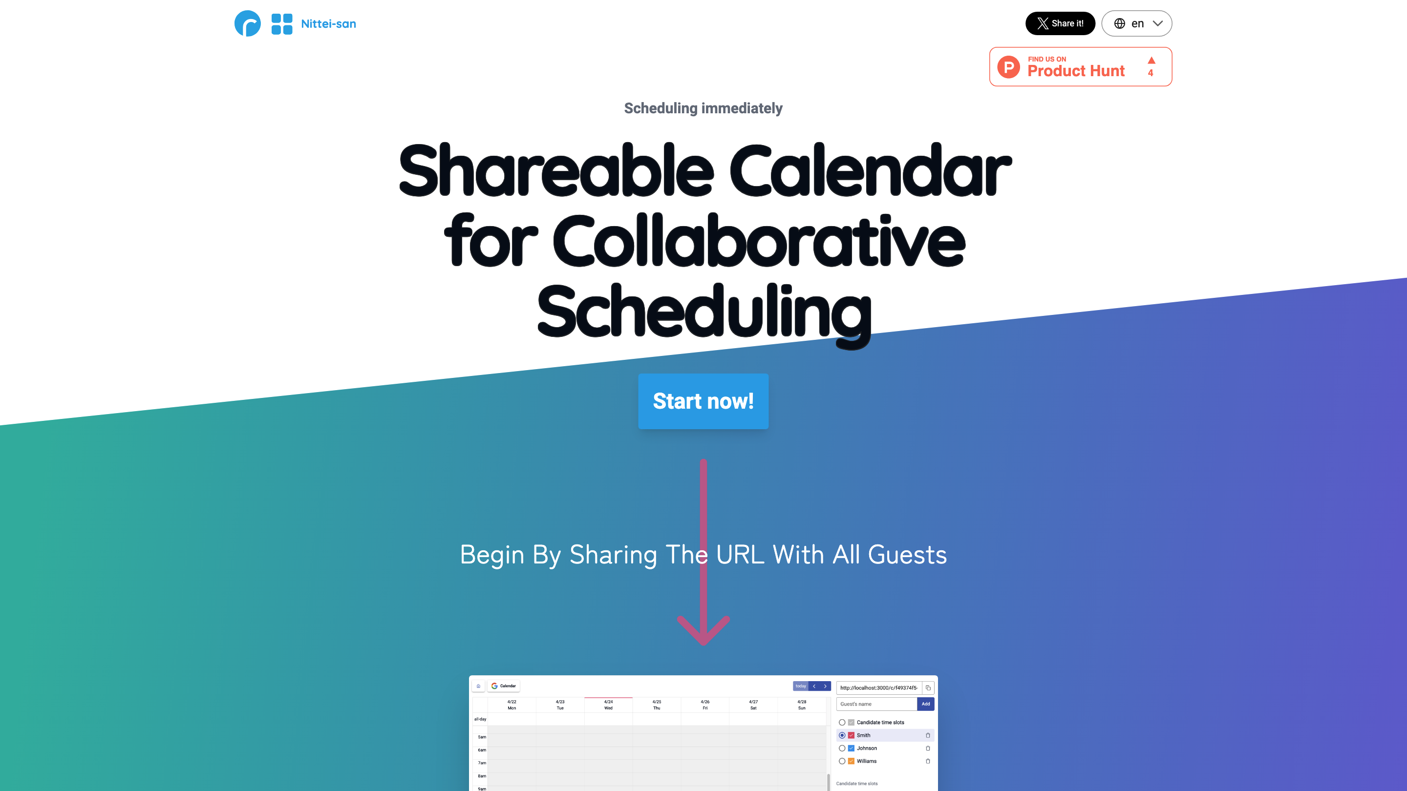 Shareable Calendar
