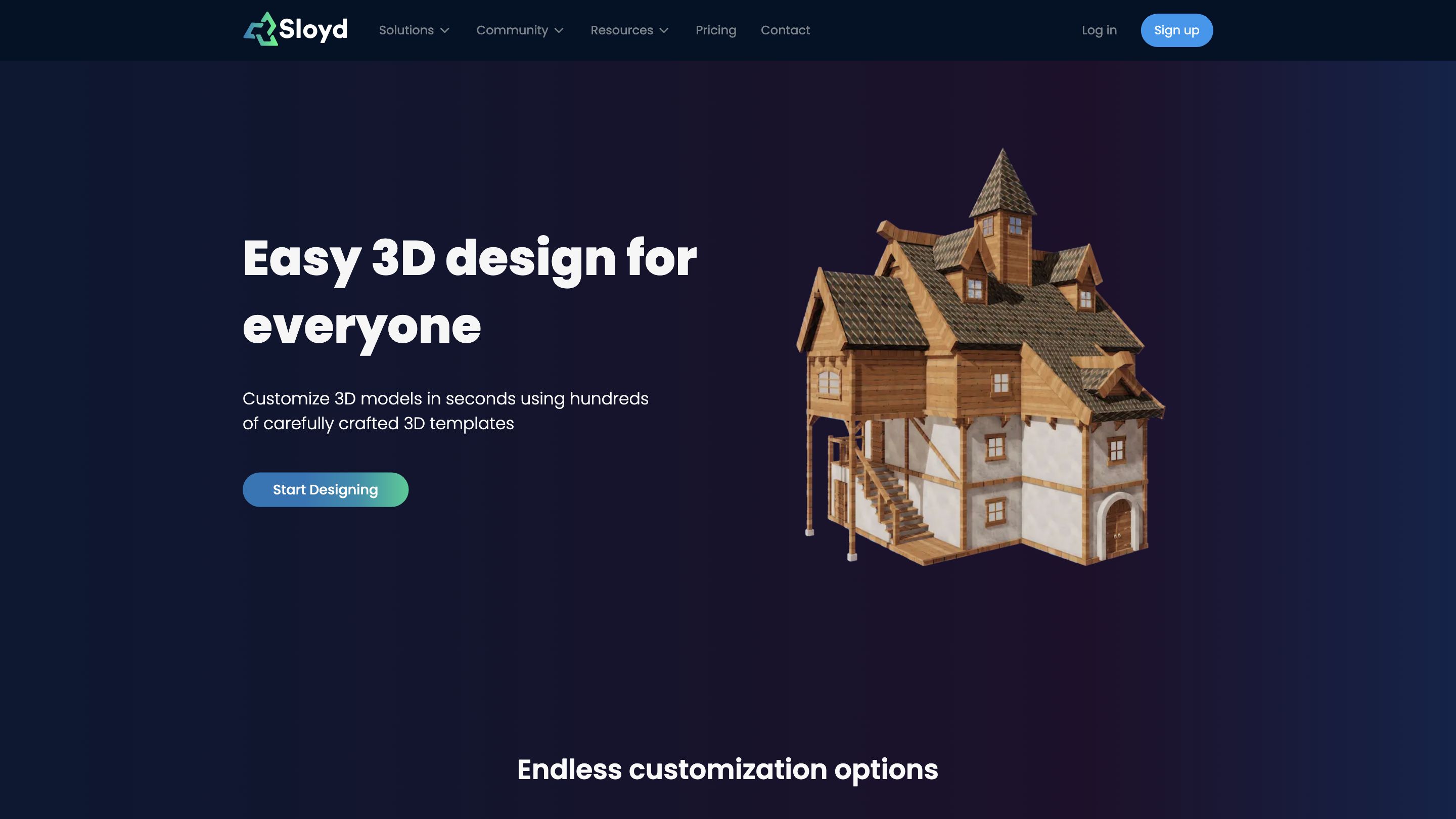 Sloyd - Generate 3D. Fast.