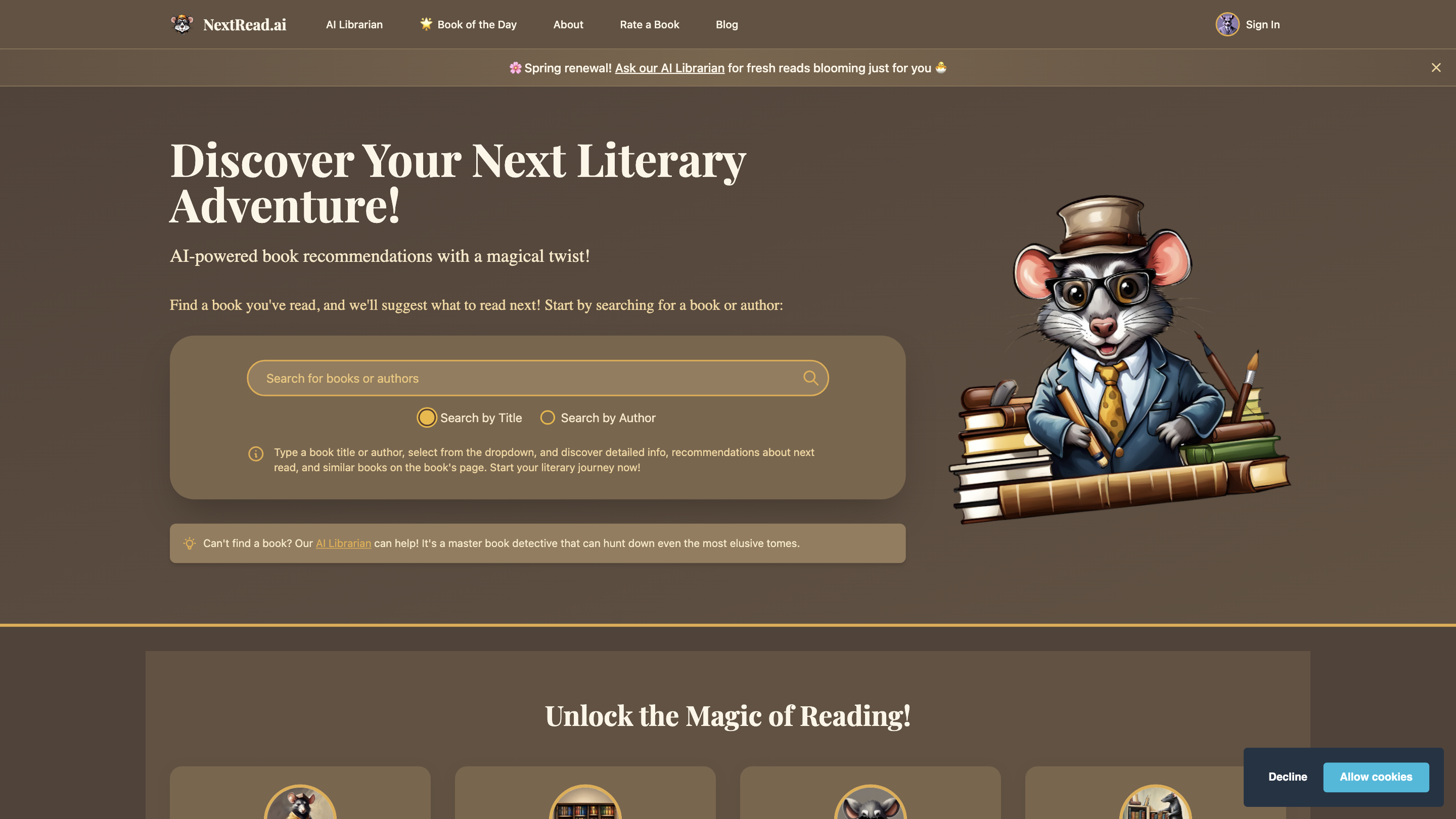 Smart Book Recommendations