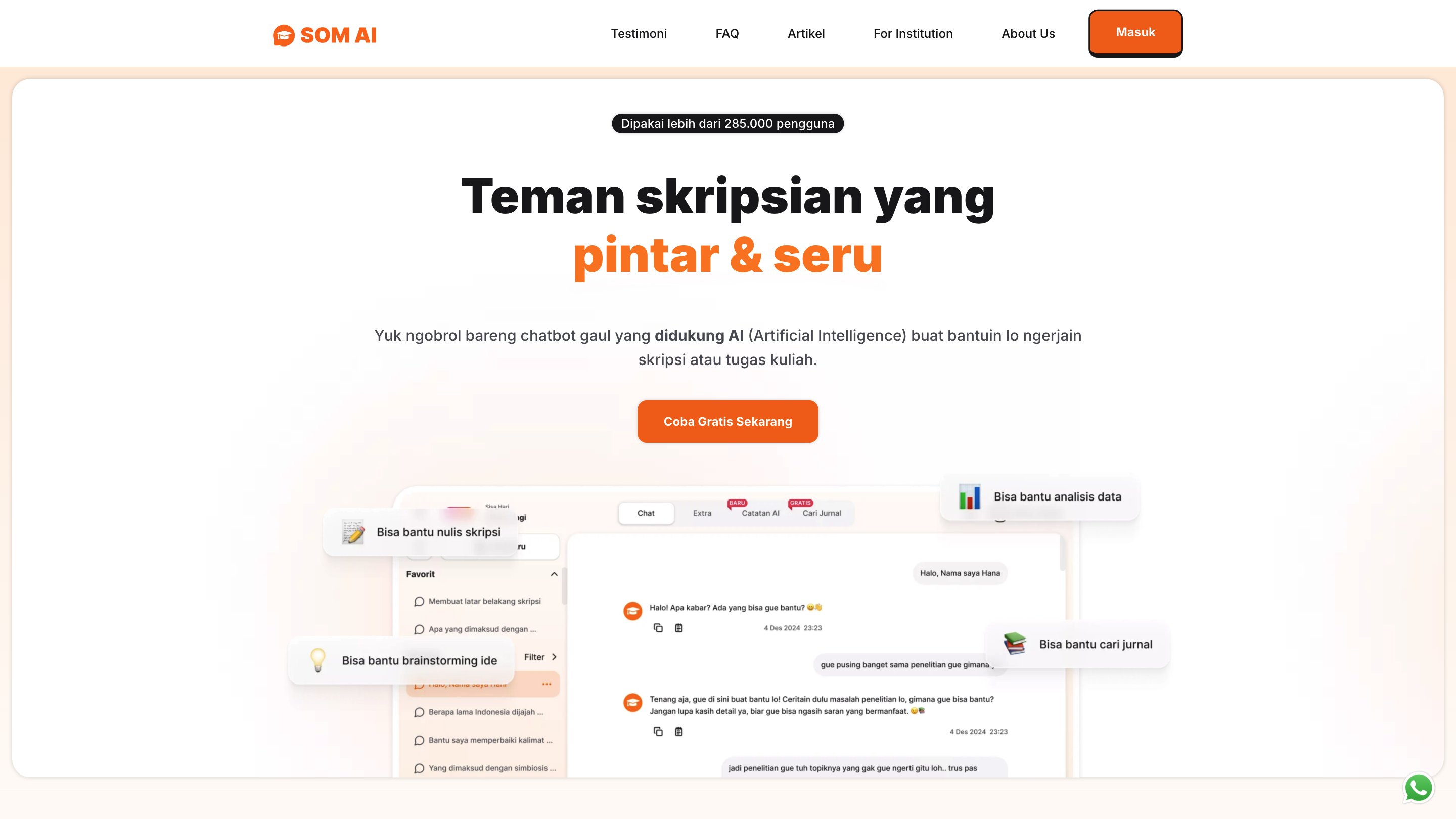 SOM AI - Skripsian Santai dibantu AI