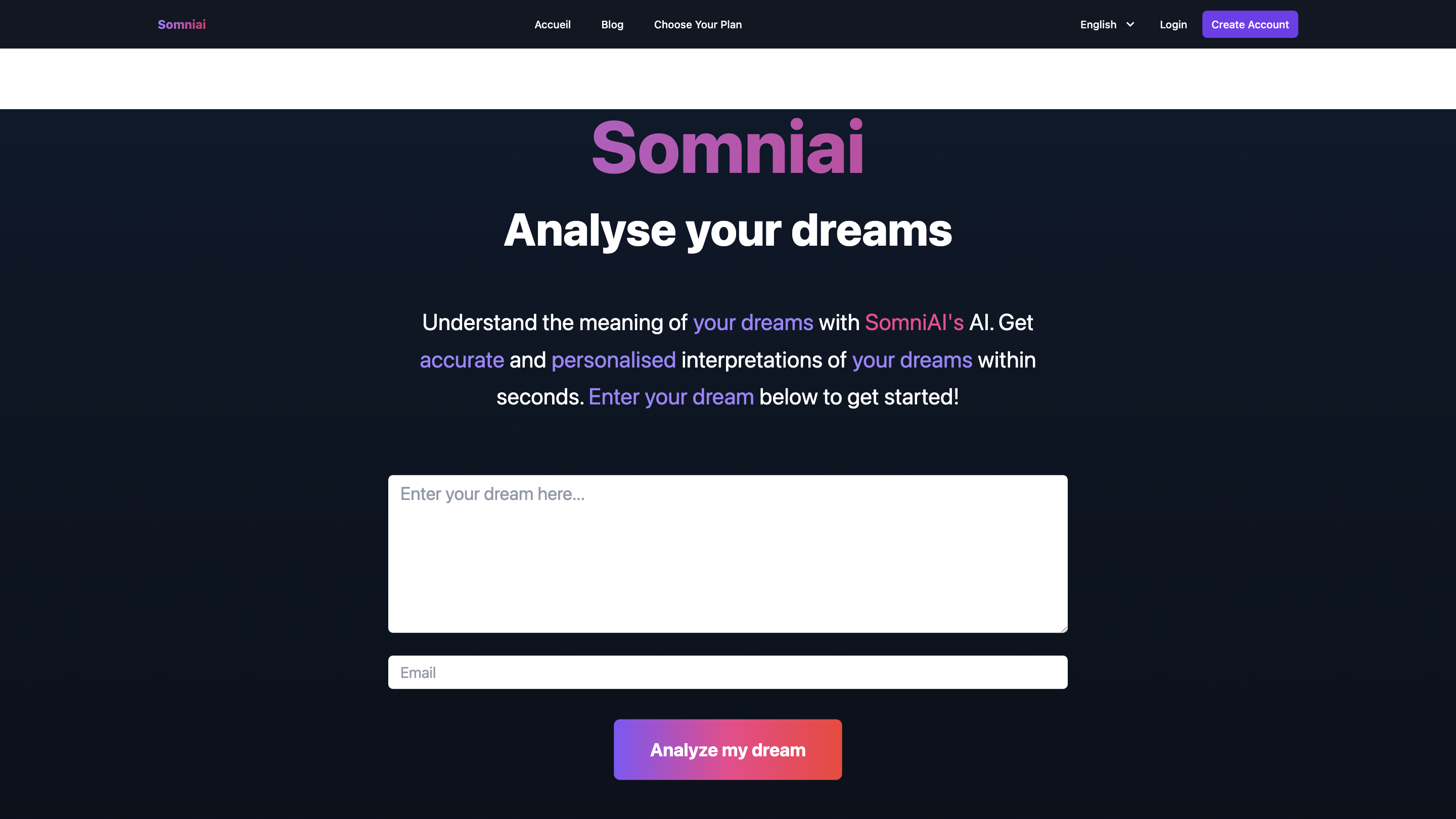 SomniAI - AI Dream Analysis