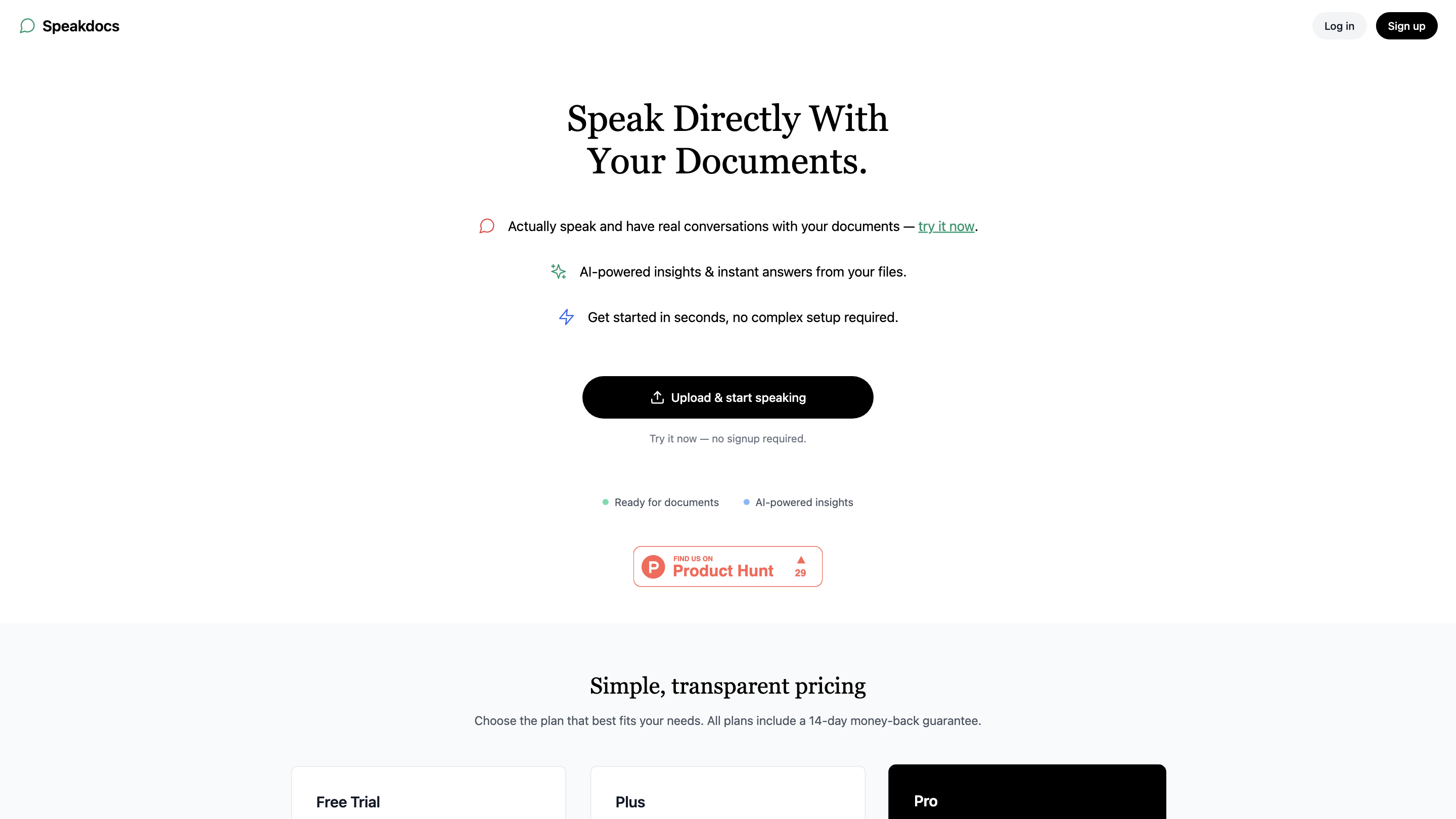 SpeakDocs