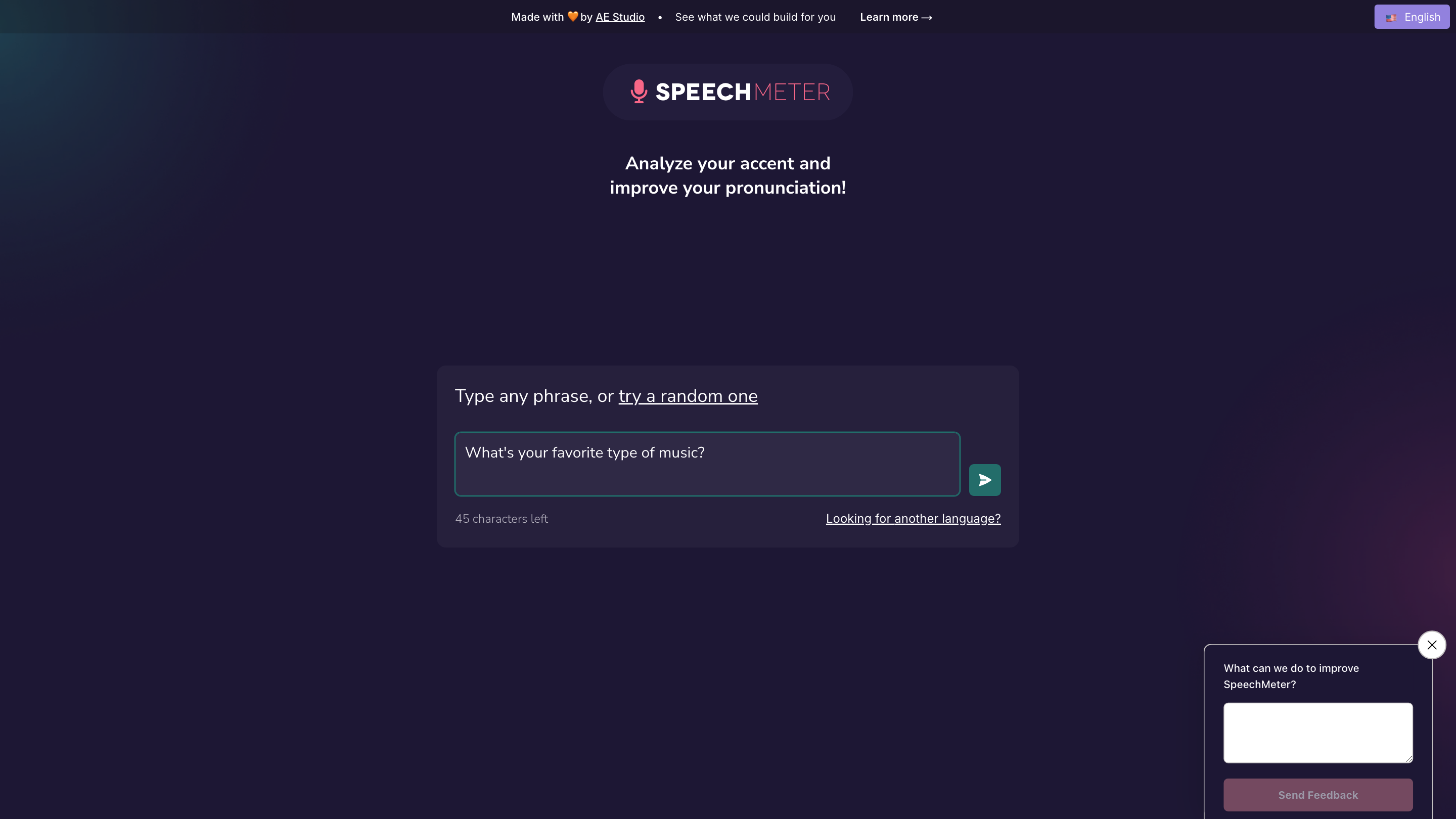 Speech Meter
