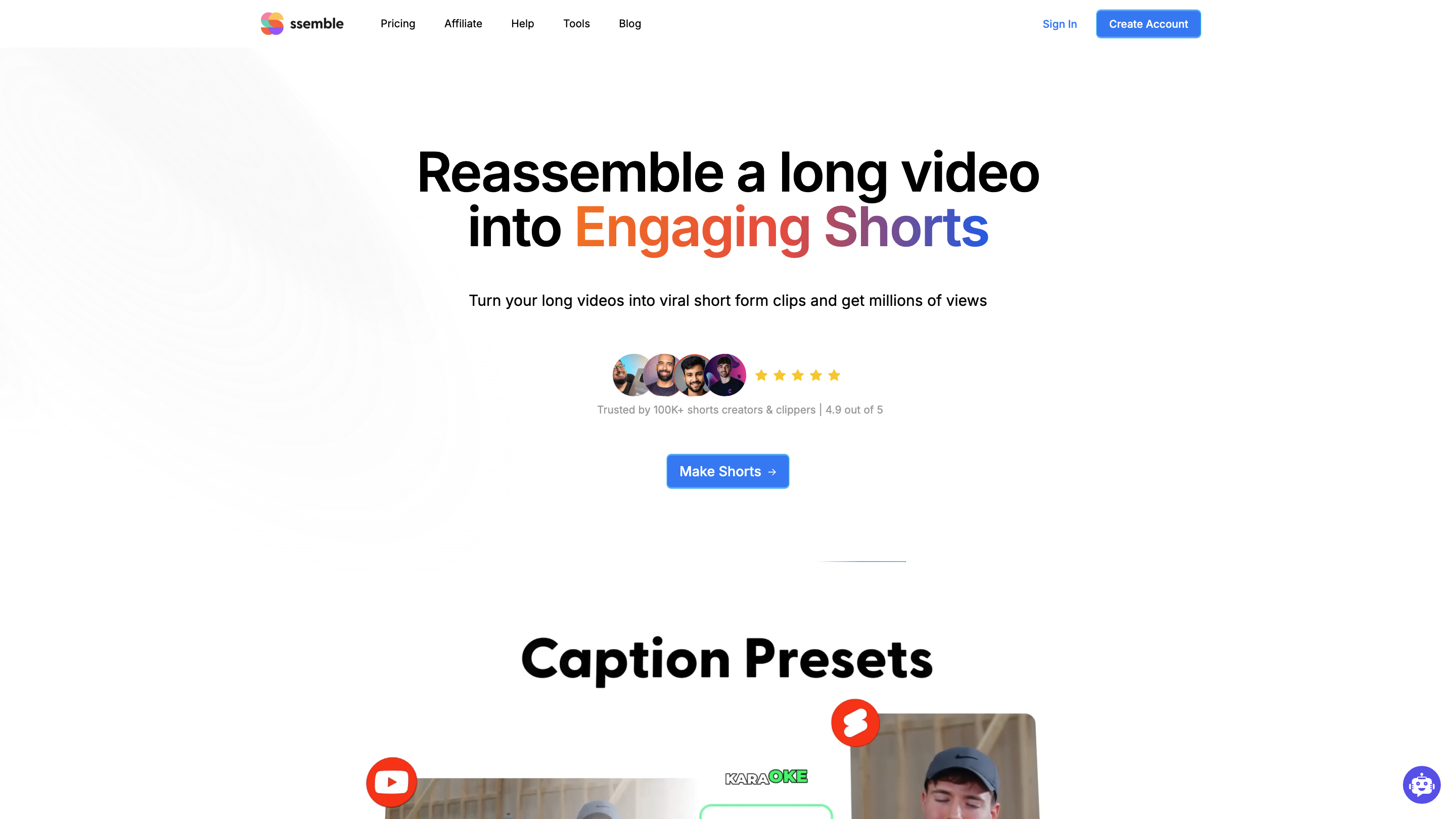 Ssemble YouTube Shorts Maker