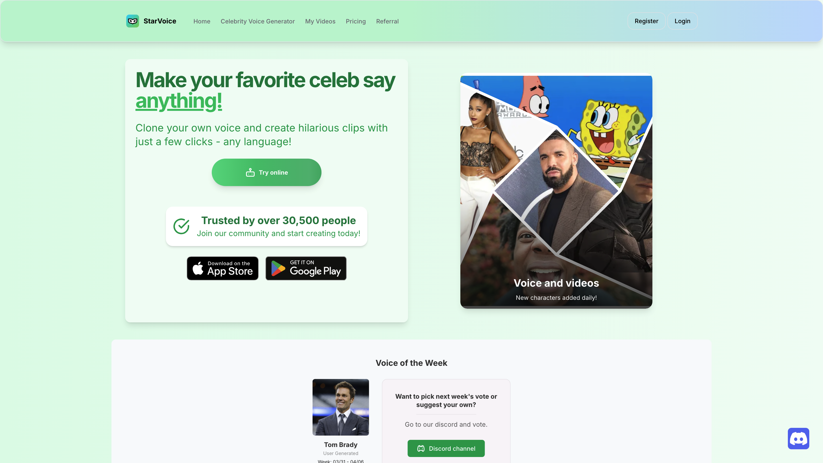 StarVoice | Celebrity Ai Voice Generator