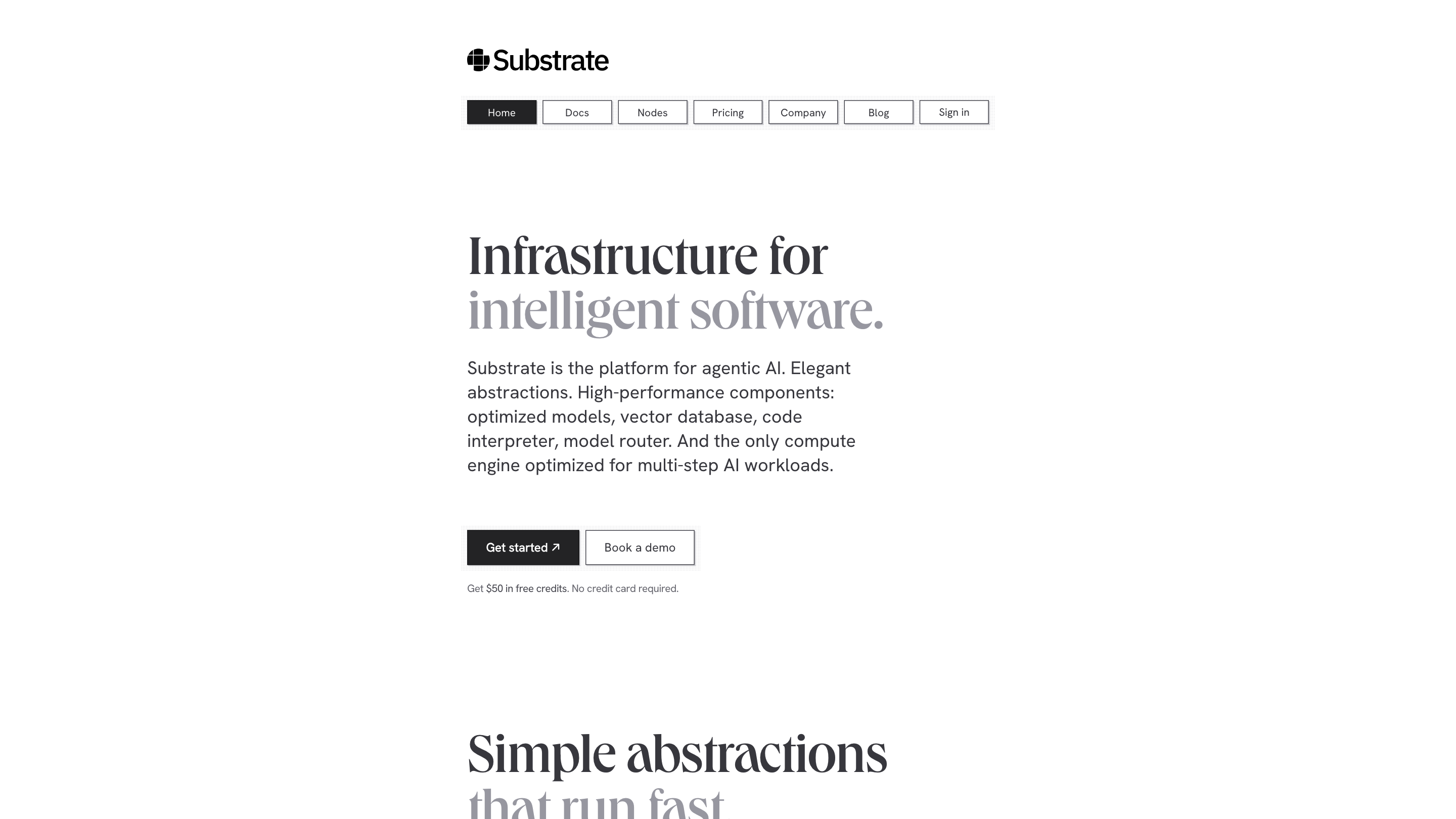 Substrate AI Inference Platform