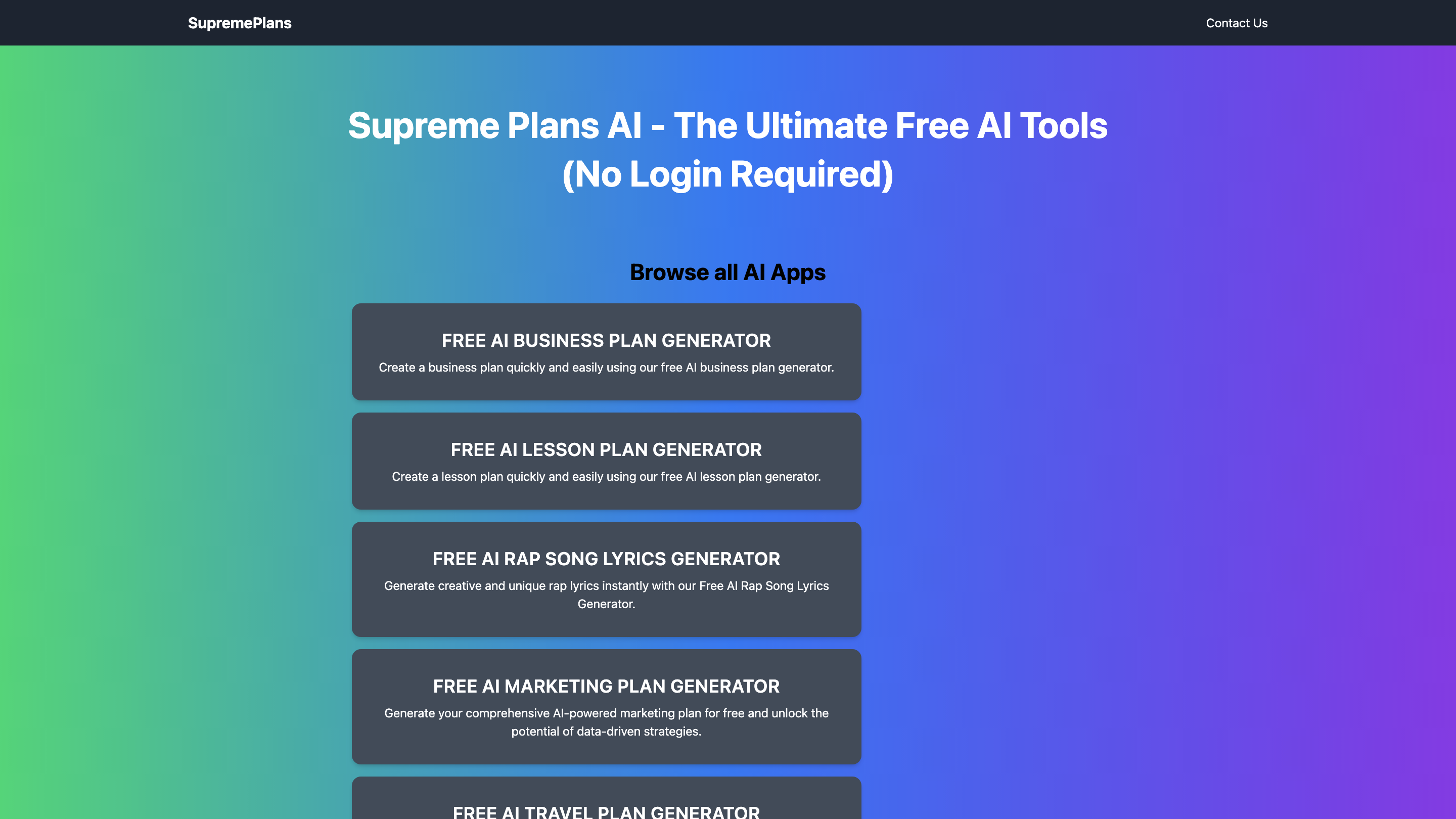 SupremePlans