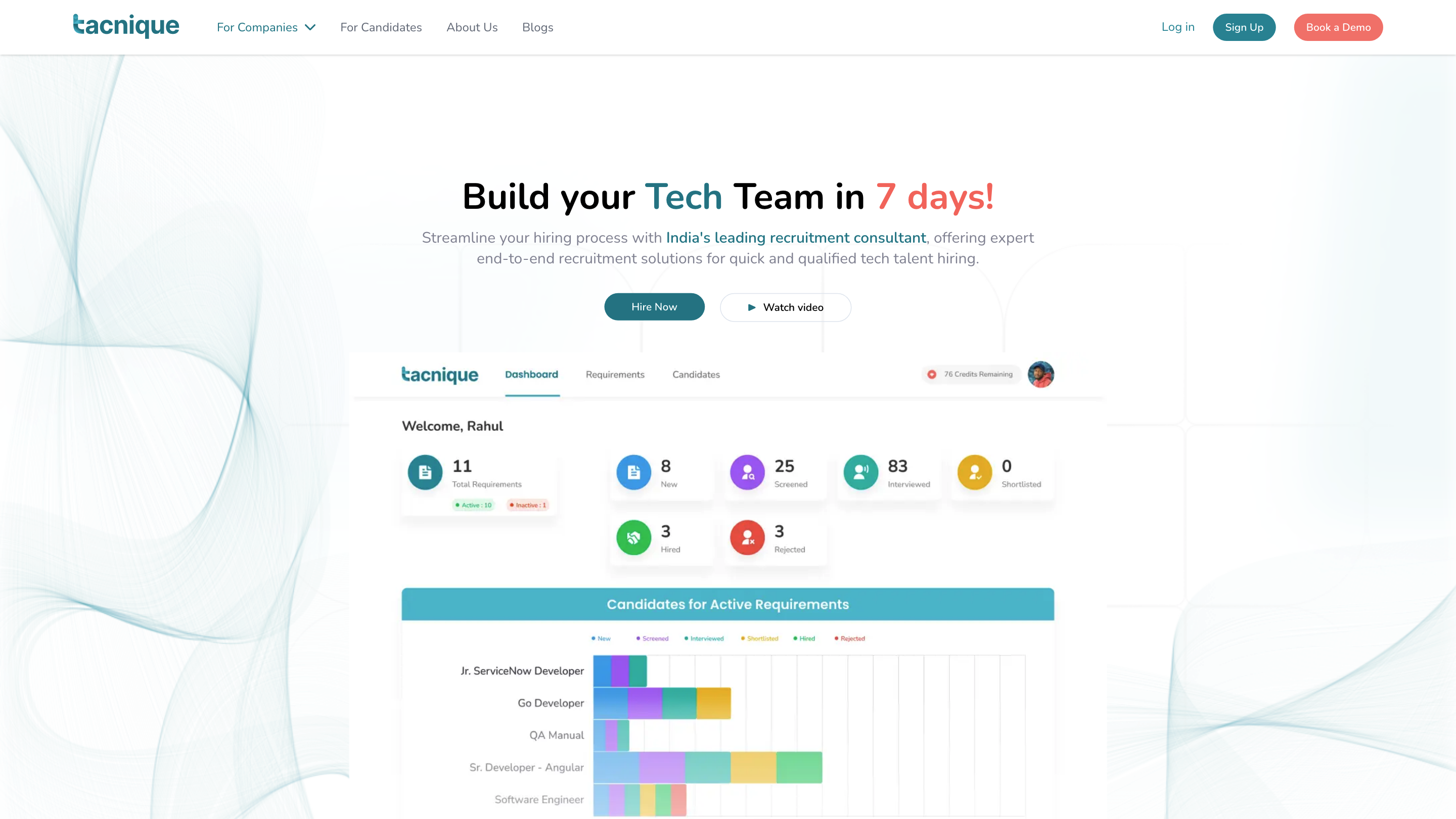 Tacnique's Virtual Interview Platform