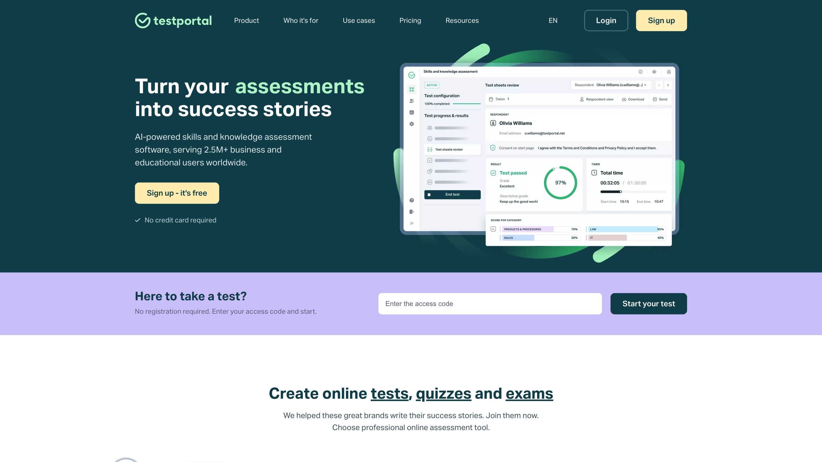 Testportal: Online assessment platform