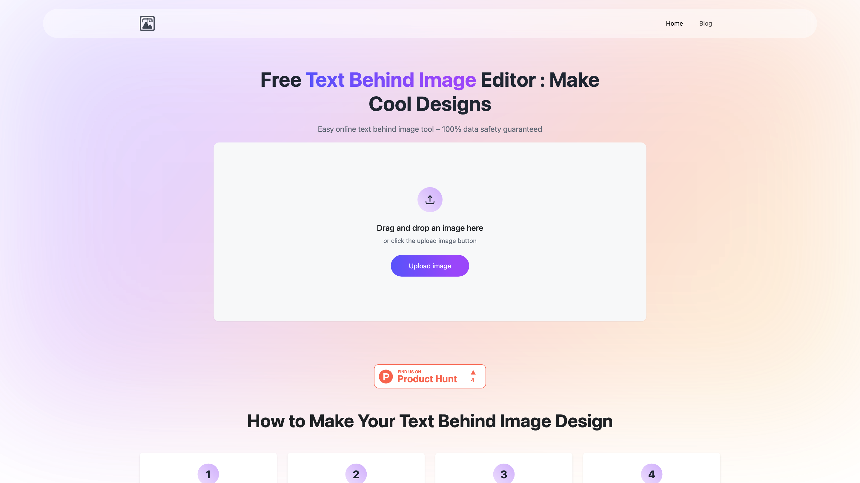 Text Behind Image Editor