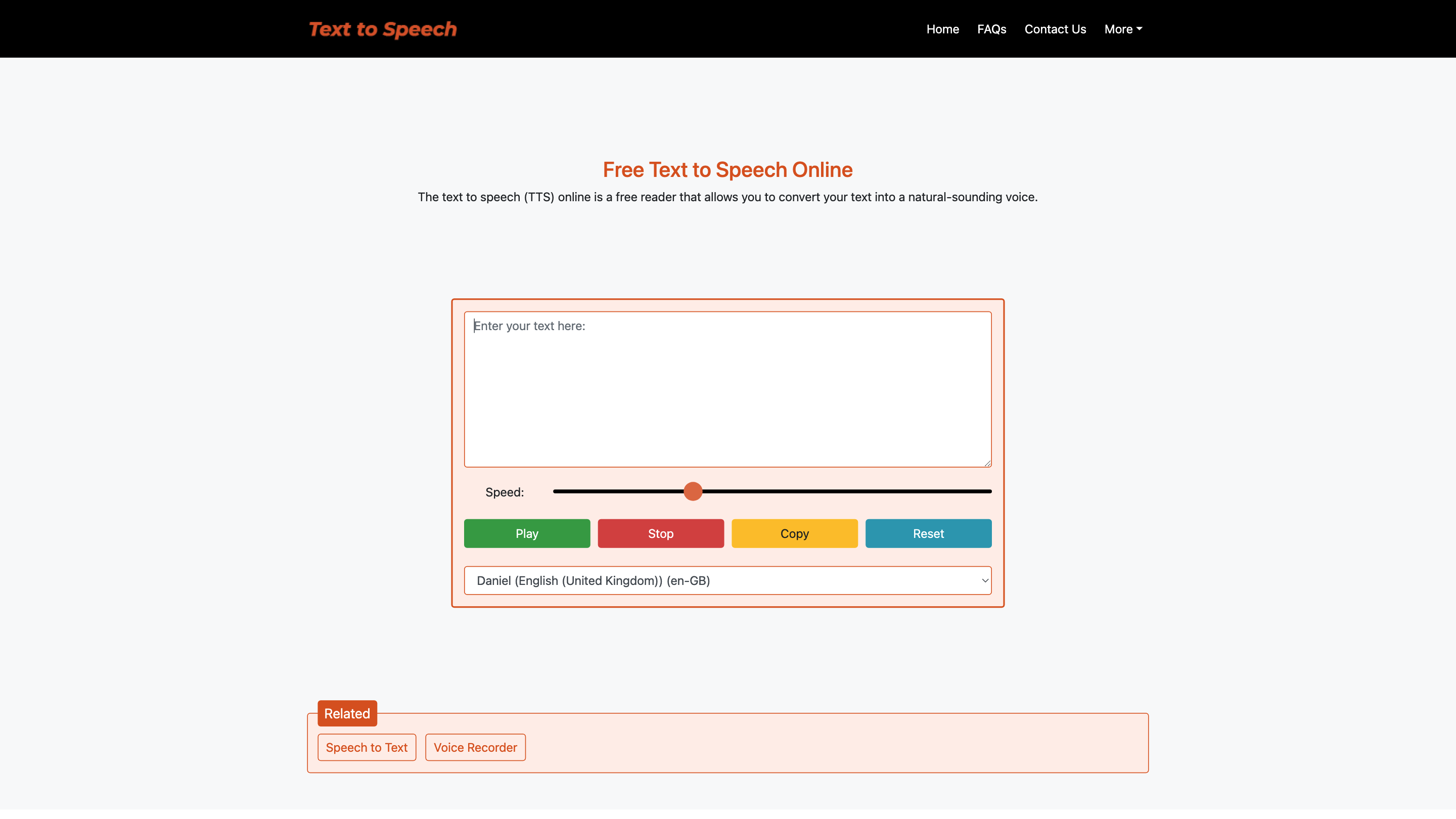Text to Speech Online