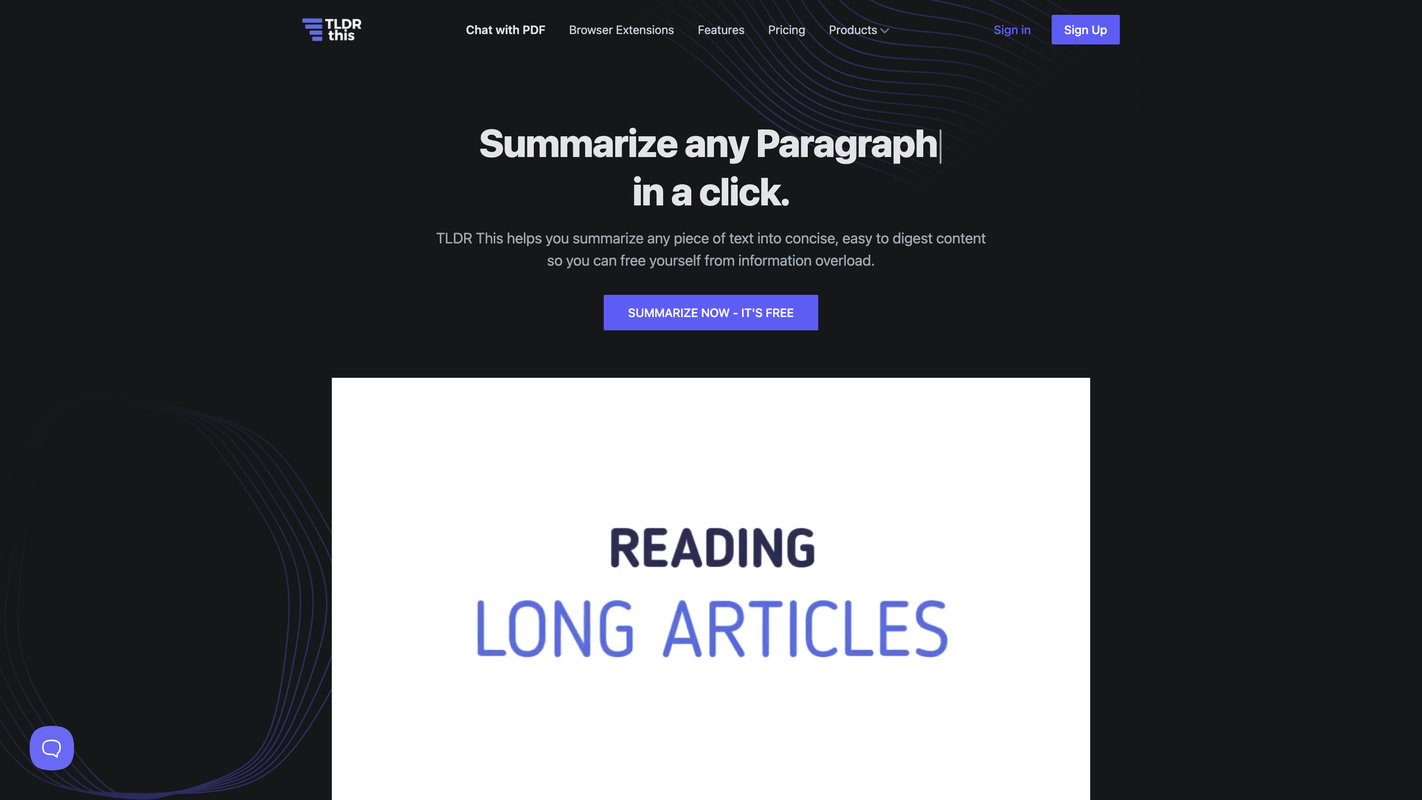 TLDR This - Article Summarizer & Online Text Summarizing Tool