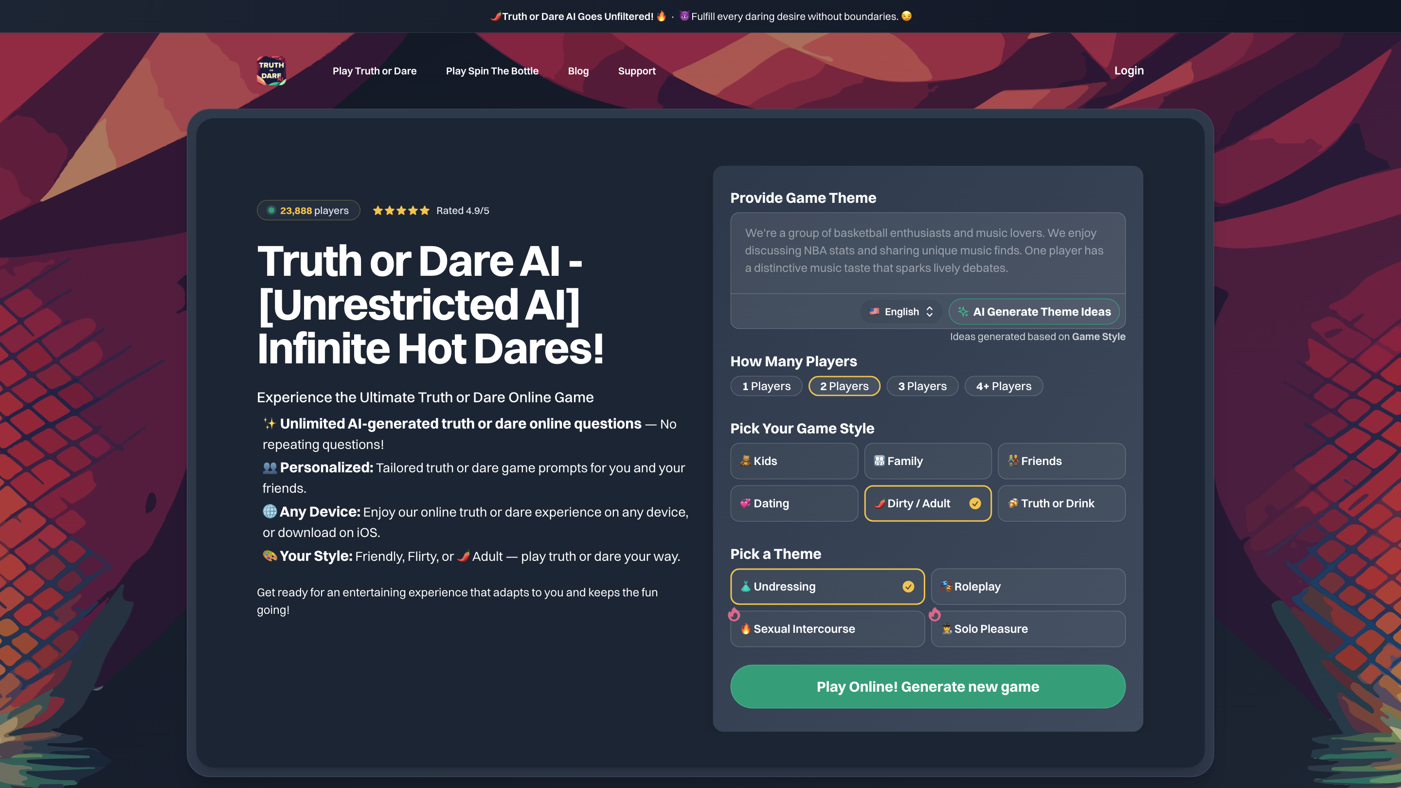 Truth or Dare AI
