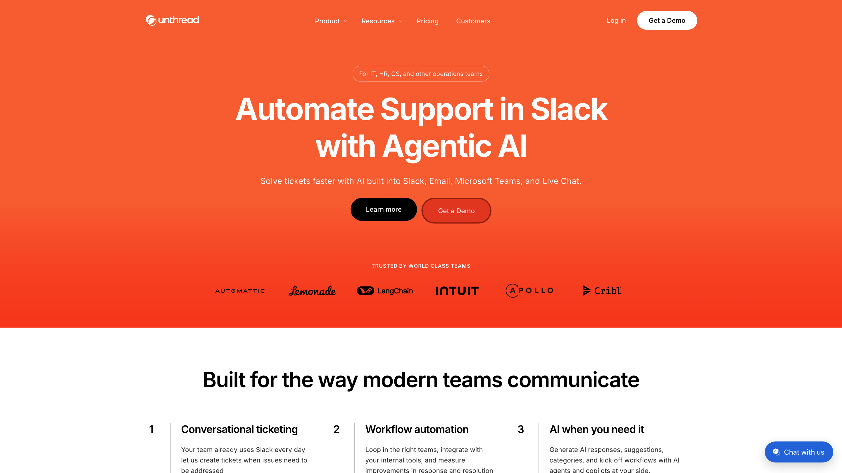 Unthread - AI Support in Slack