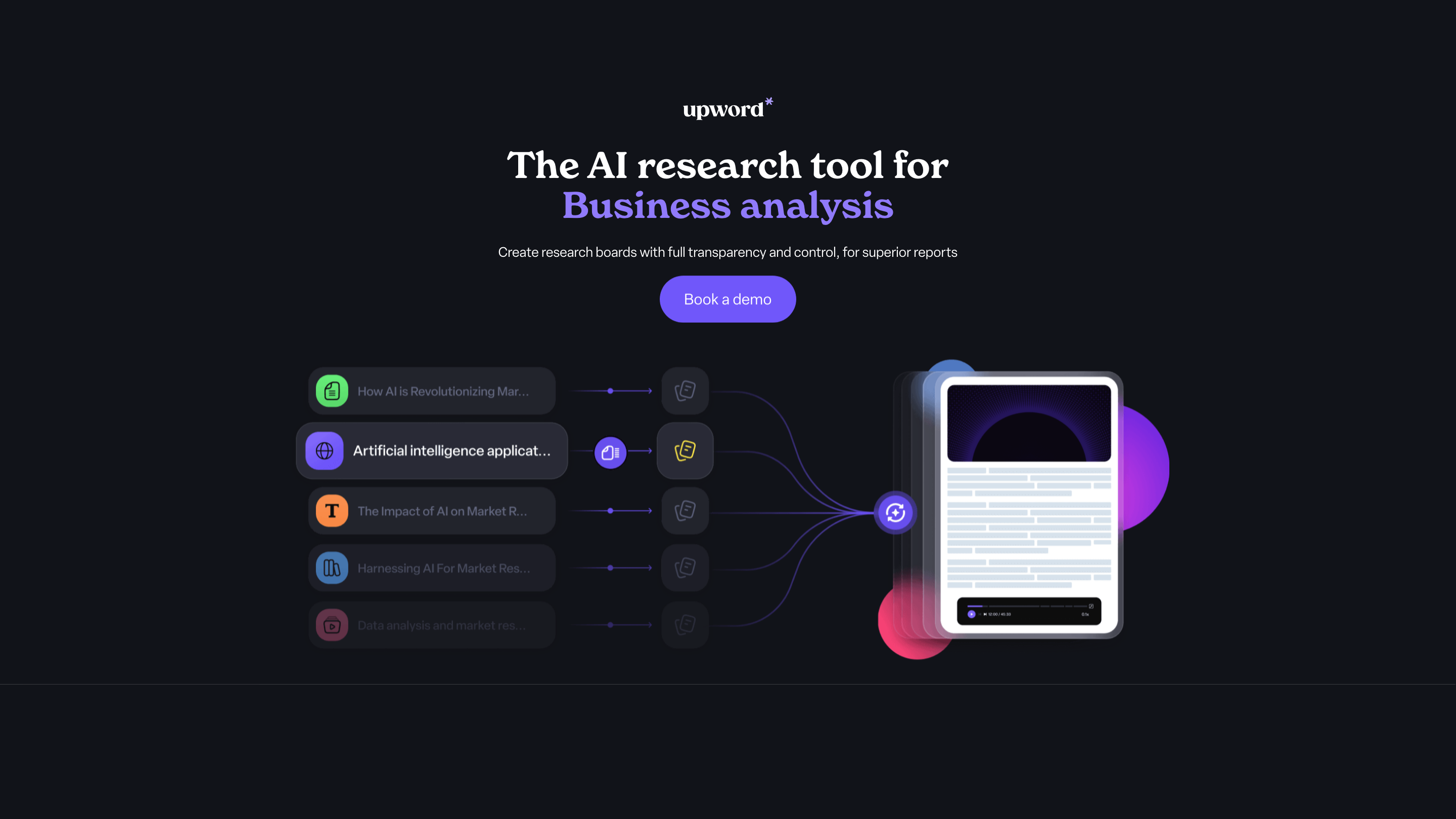 Upword - AI powered content summarization tool