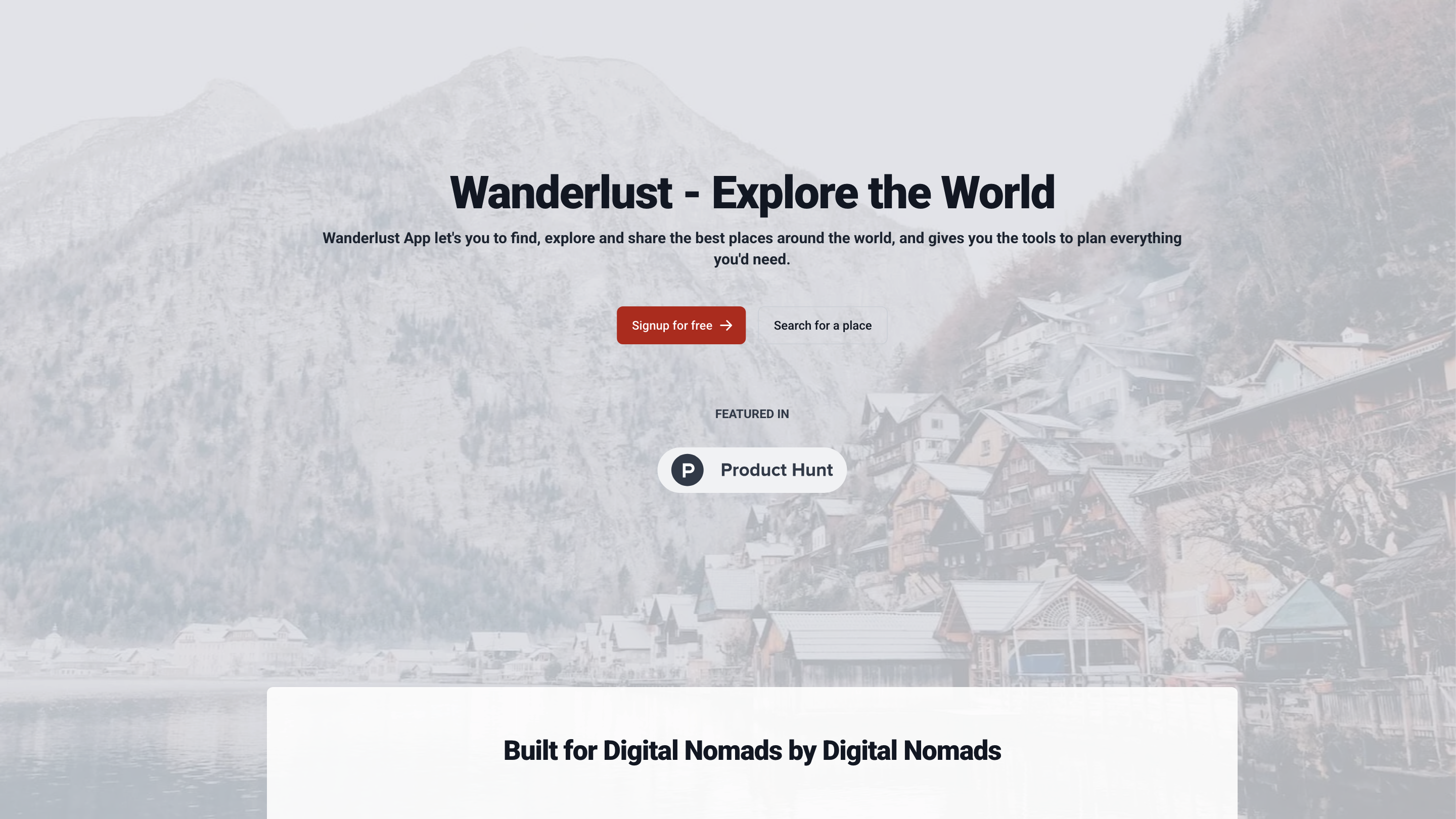 Wanderlust App