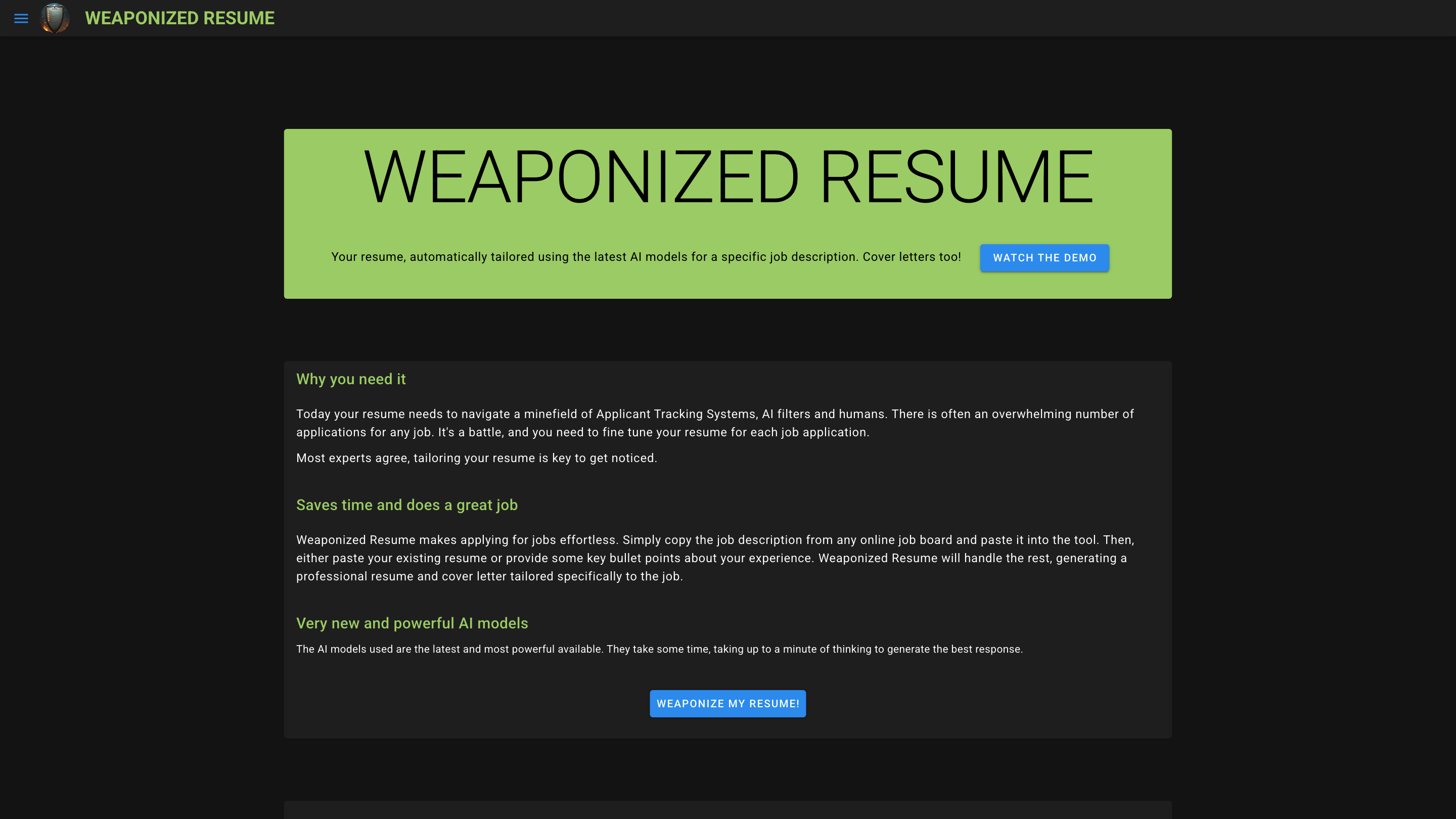Weaponized Resume