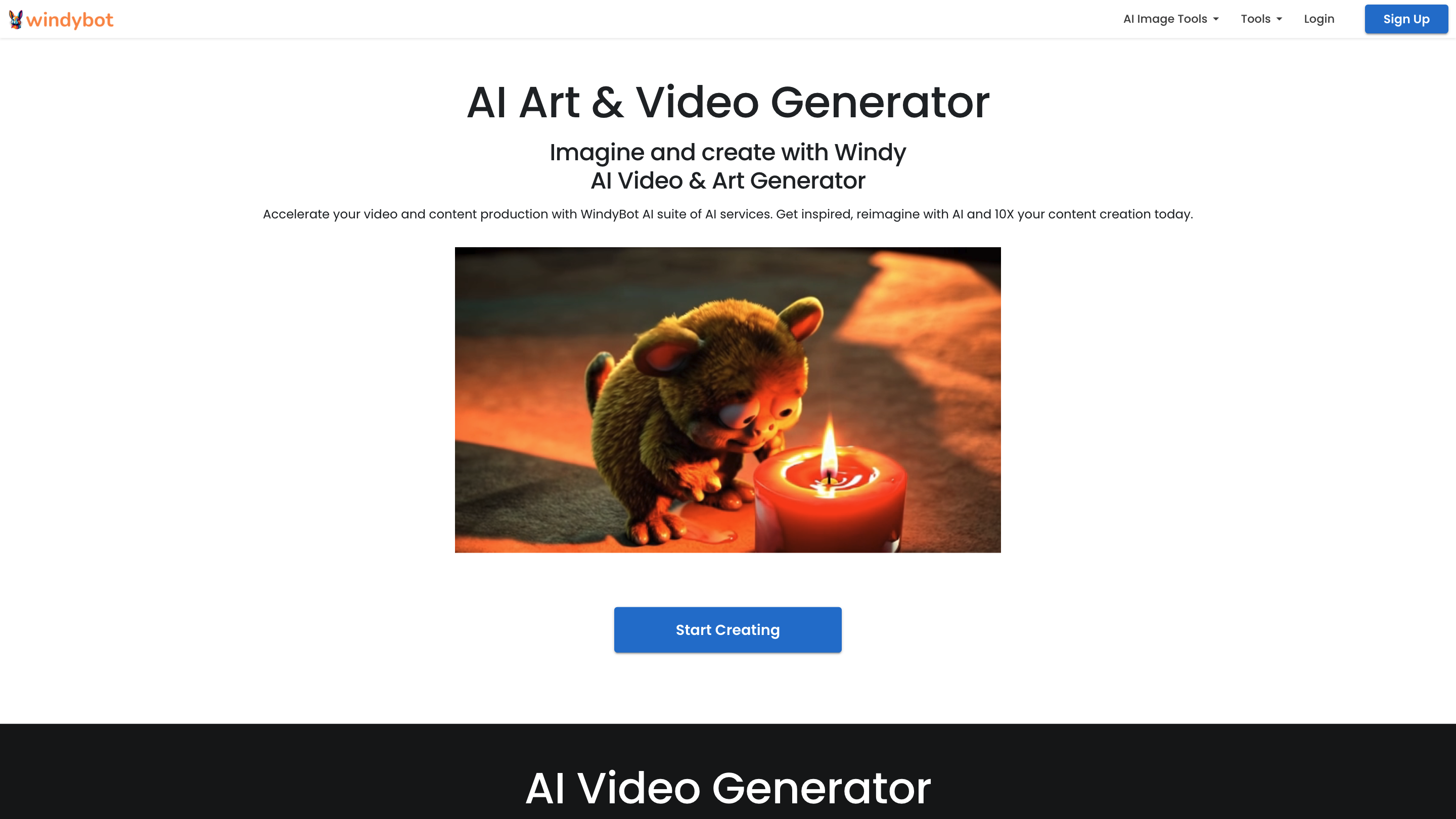 WindyBot AI Writer, Art & Image Generator