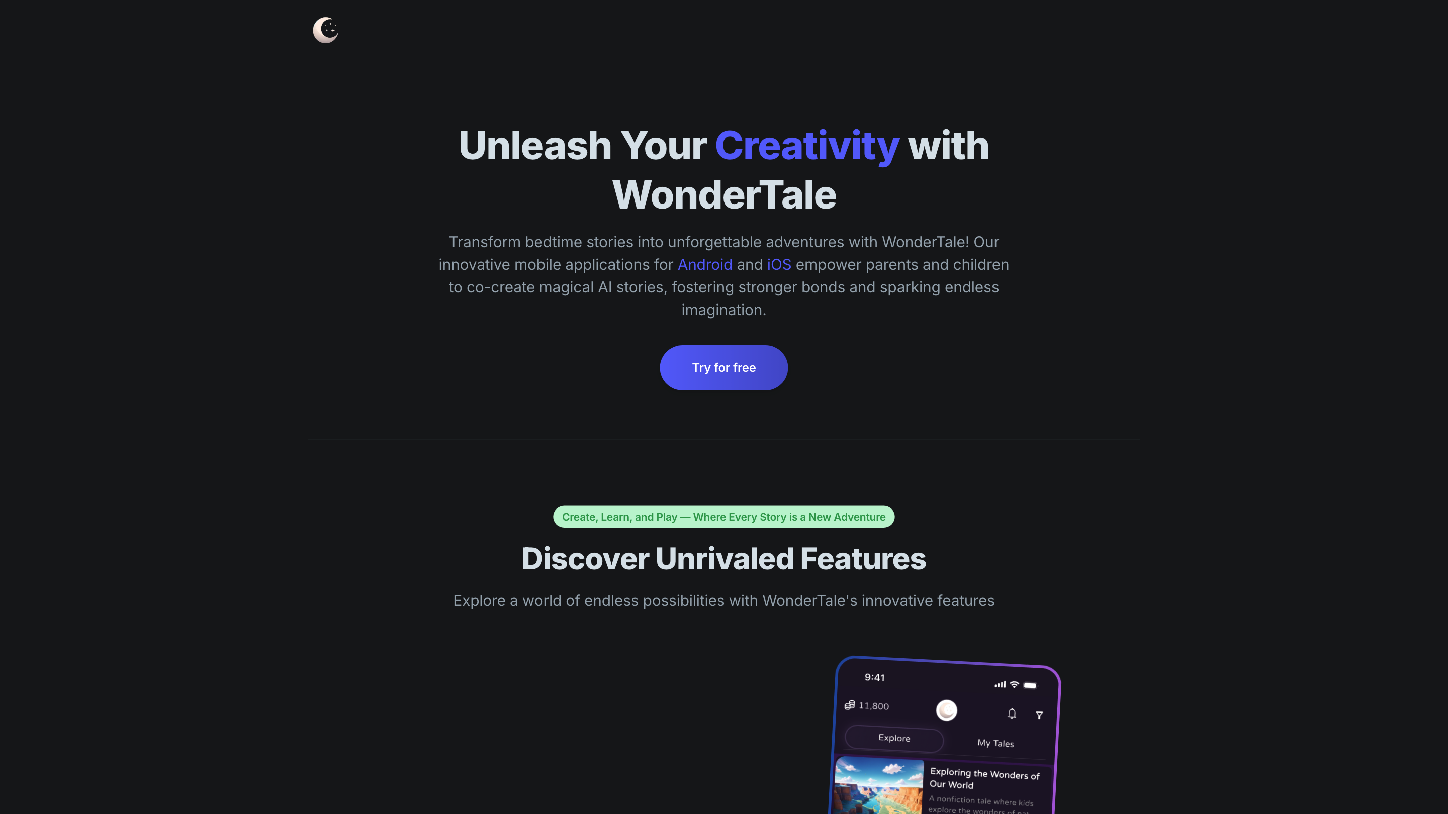 WonderTale - AI Stories