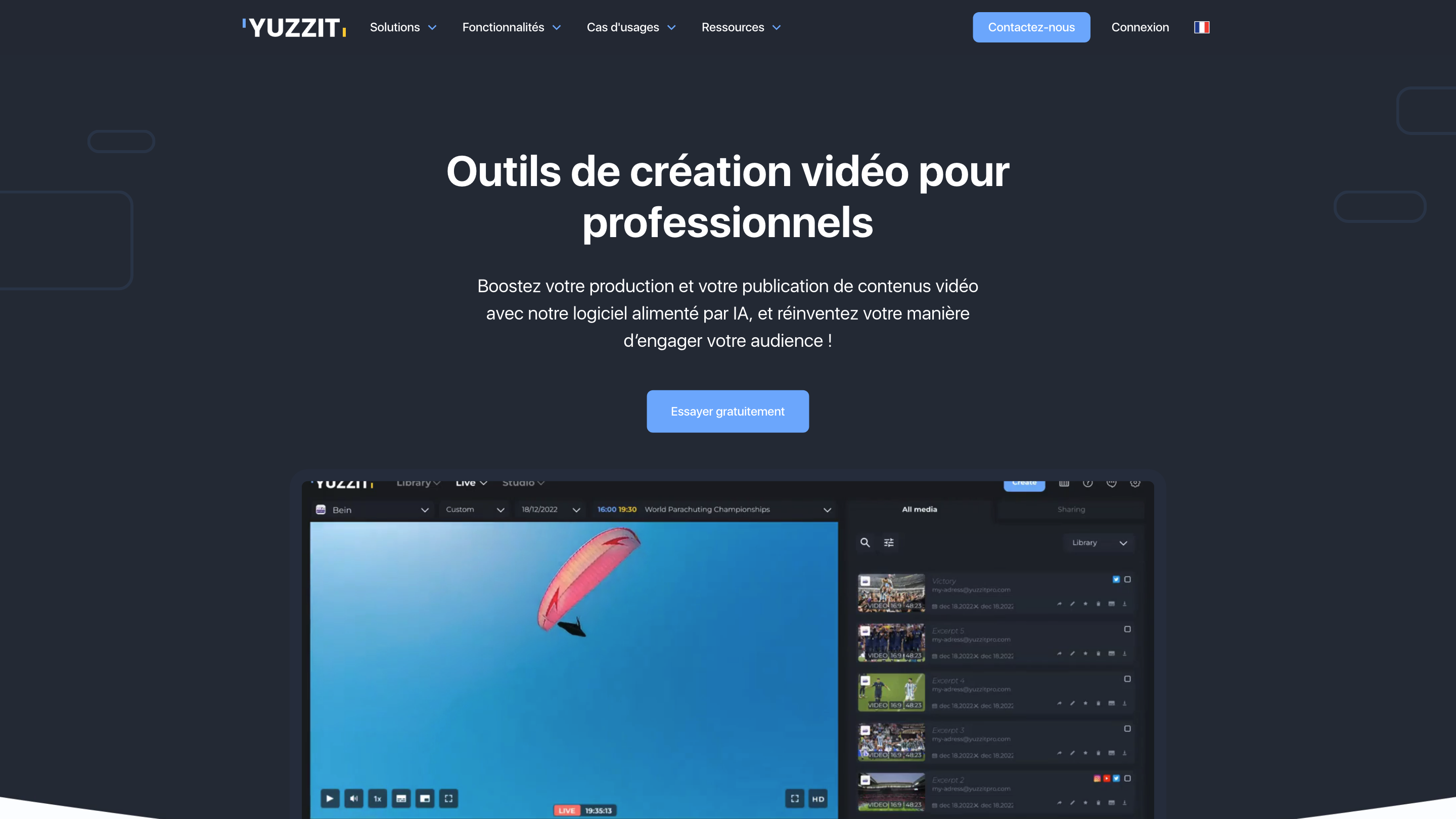 Yuzzit - Video editing & live streaming software
