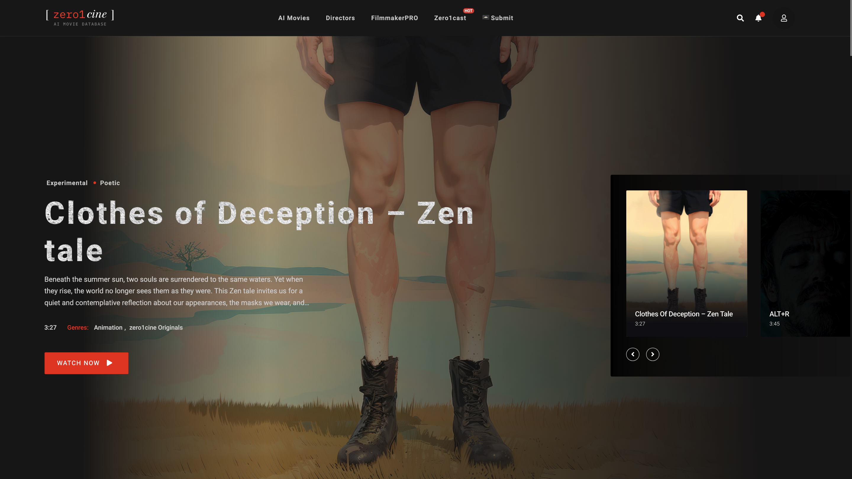 zero1cine - AI movie database